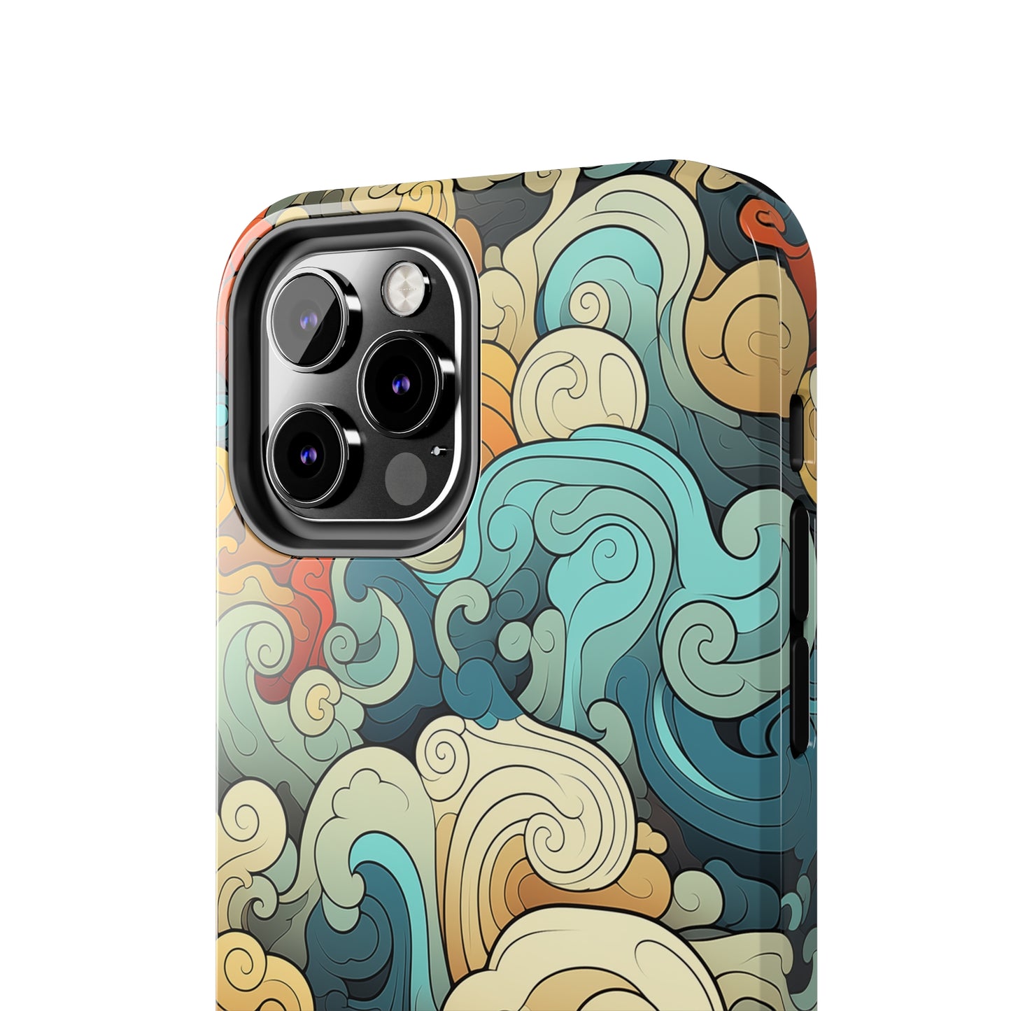 Abstract Swirls #03, iPhone 7, 8, X, 11, 12, 13, 14, 15+ case.