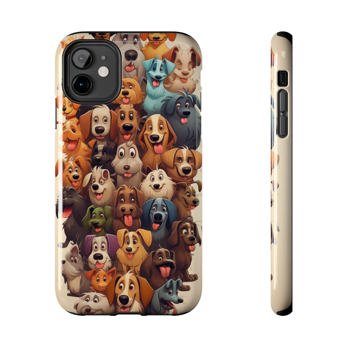 100 Dogs, iPhone 7, 8, X, 11, 12, 13, 14, 15+ case.