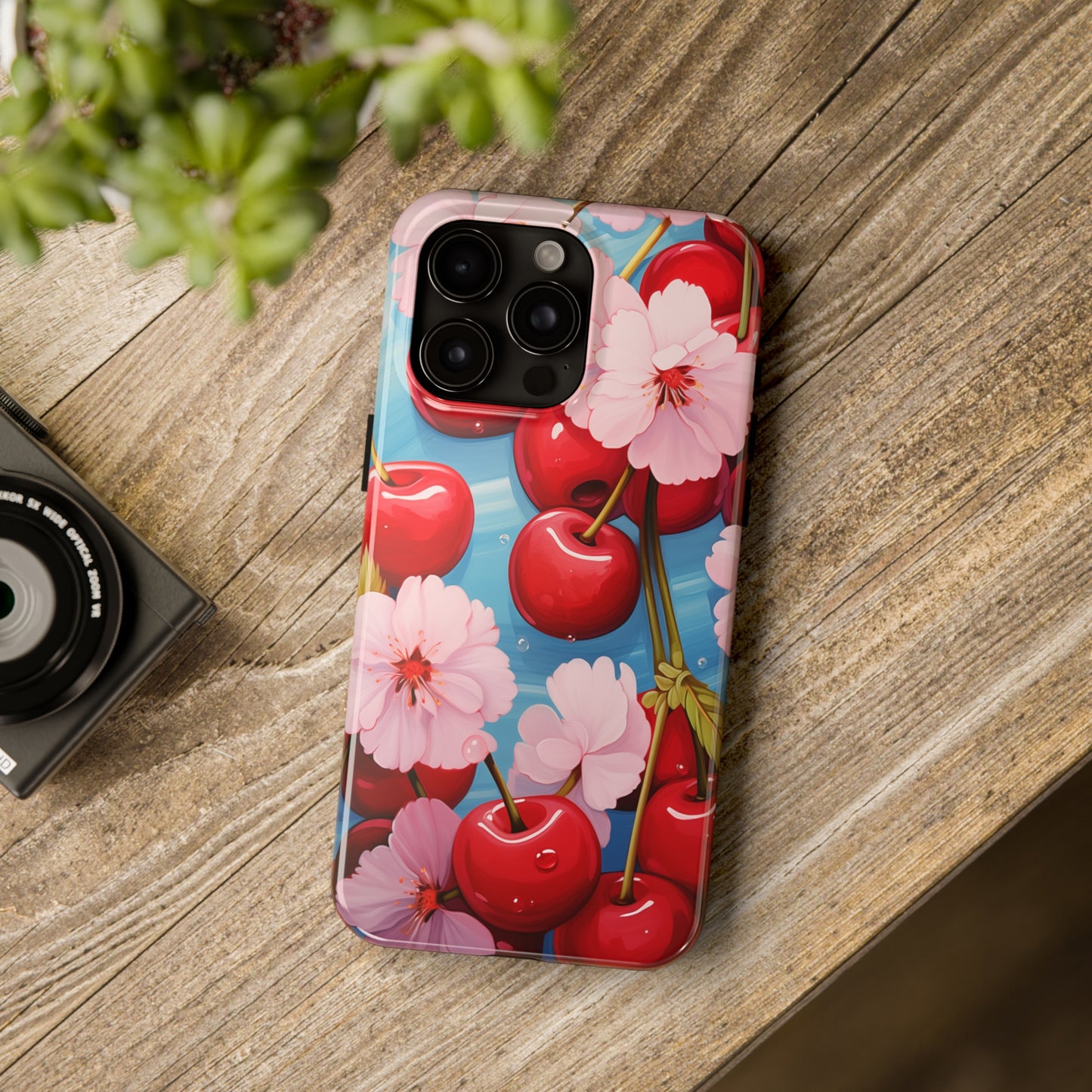 Cherries #04, iPhone 7, 8, X, 11, 12, 13, 14, 15+ case.