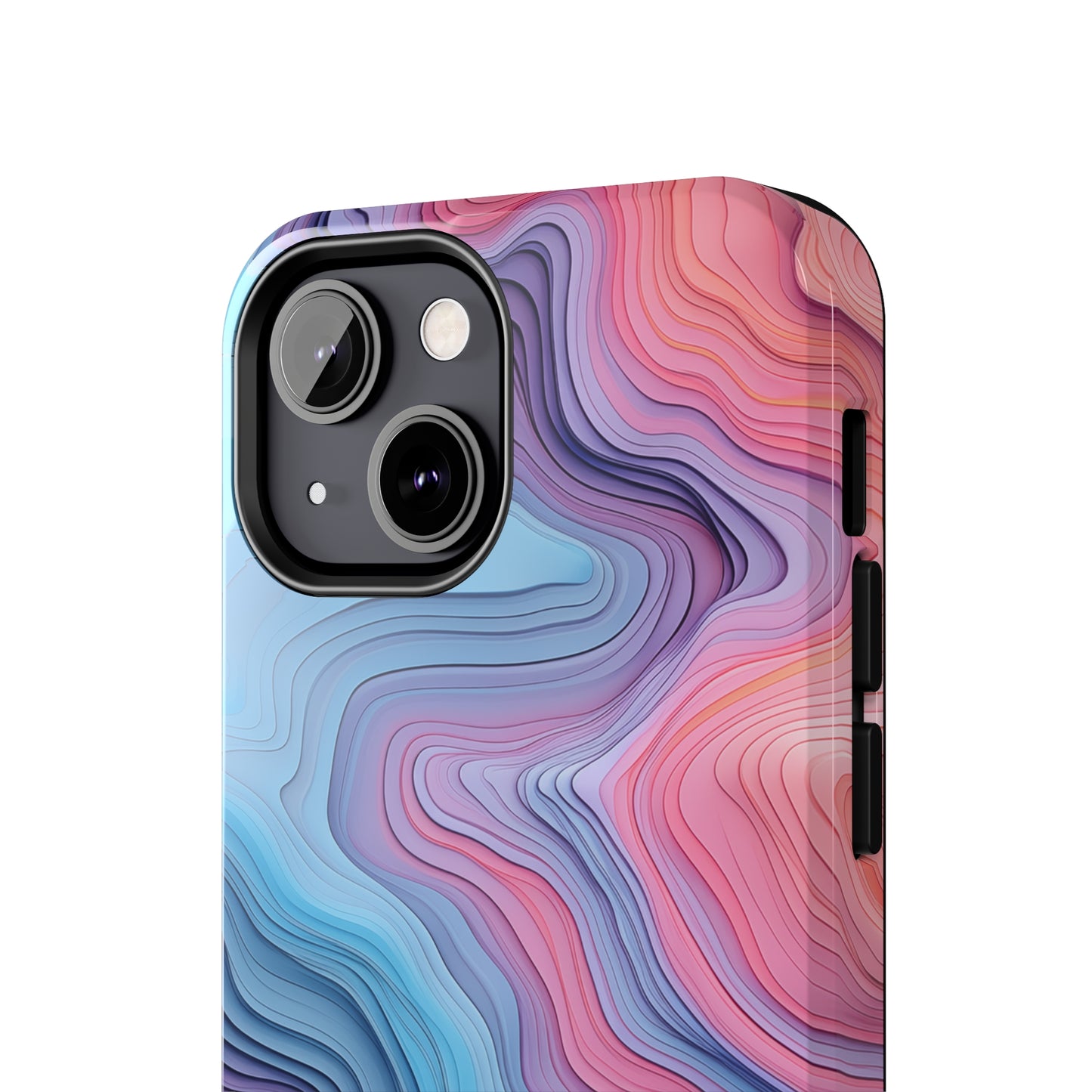 Topographical, iPhone 7, 8, X, 11, 12, 13, 14, 15+ case.