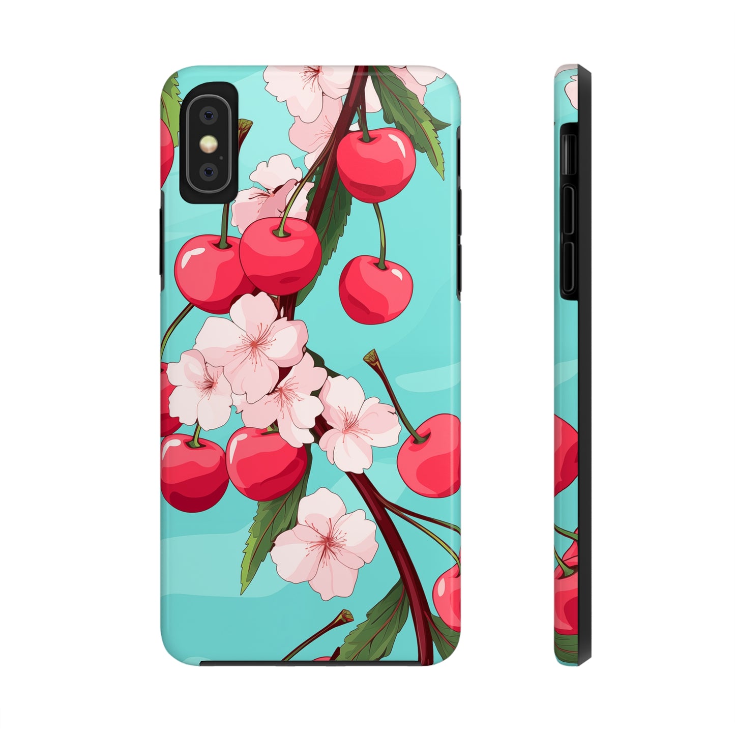 Cherries #06, iPhone 7, 8, X, 11, 12, 13, 14, 15+ case.