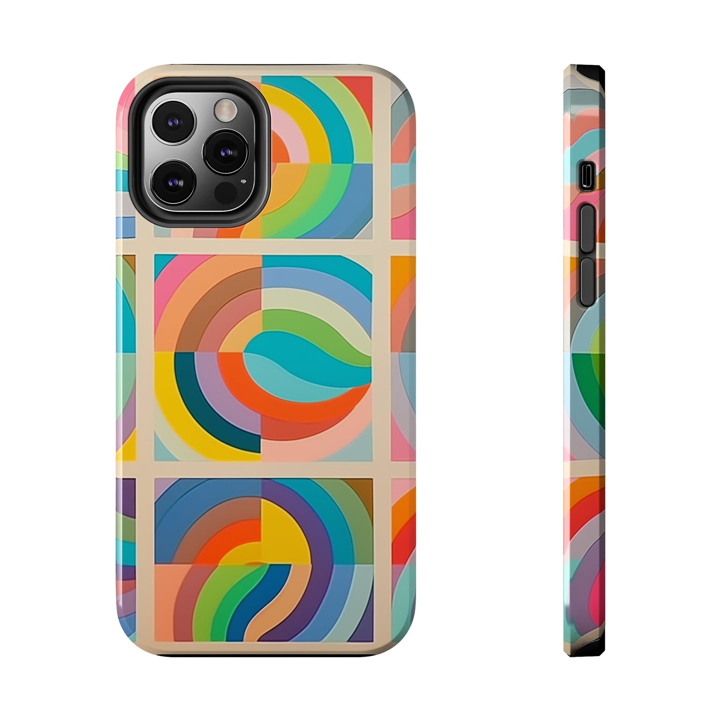 Abstract Colorful Lines #02, iPhone 7, 8, X, 11, 12, 13, 14, 15+ case.