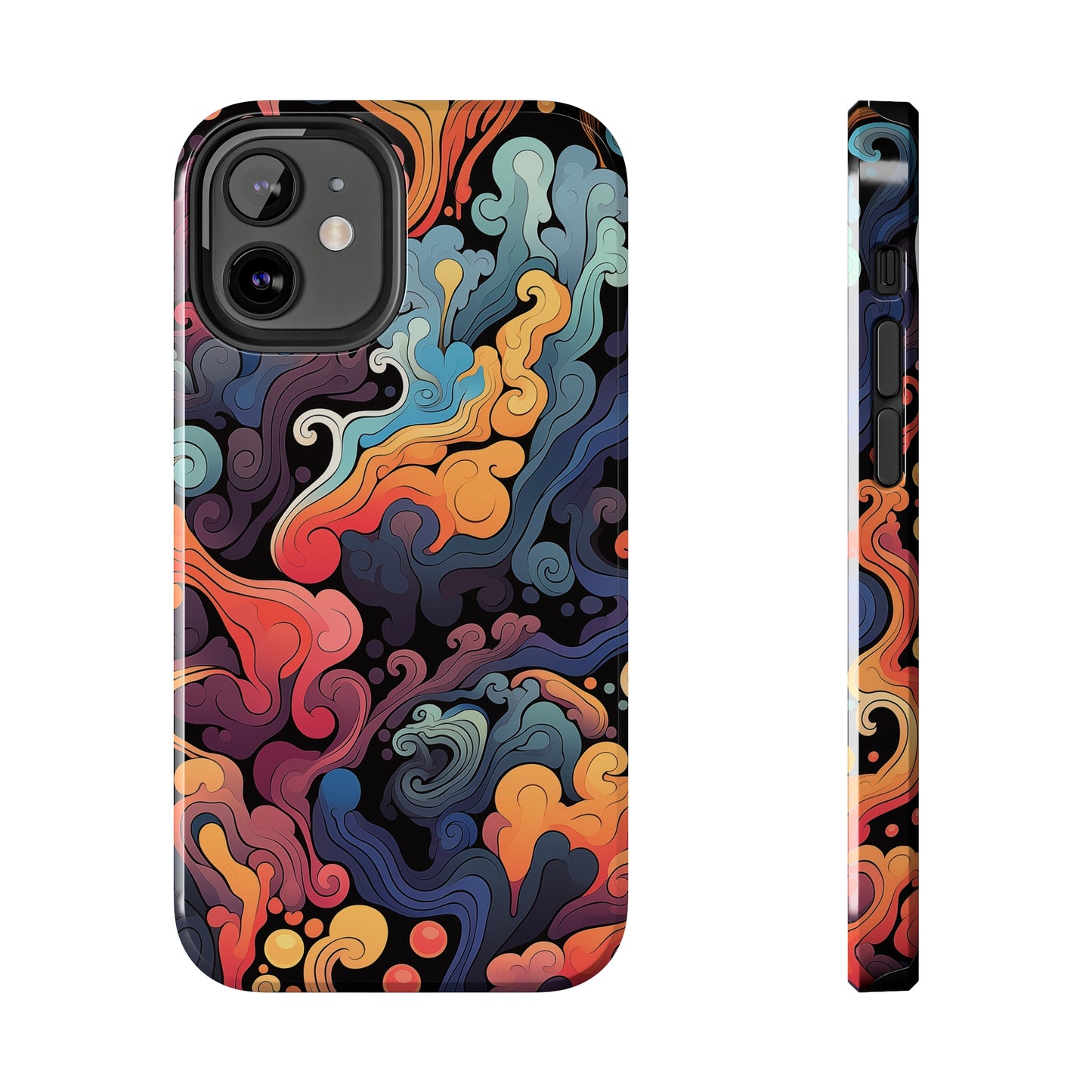 Abstract Swirls #05, iPhone 7, 8, X, 11, 12, 13, 14, 15+ case.