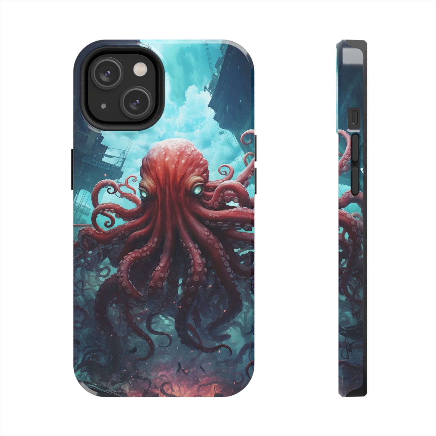 Octopus #01, iPhone 7, 8, X, 11, 12, 13, 14, 15+ case.