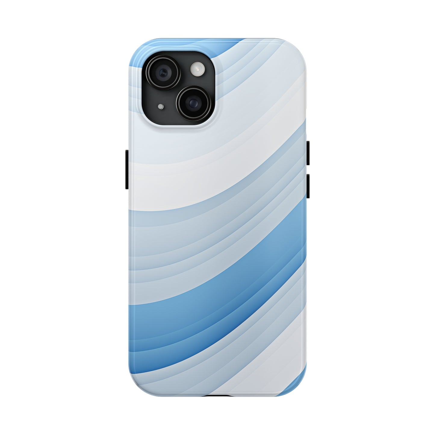 Blue Stripes #02, iPhone 7, 8, X, 11, 12, 13, 14, 15+ case.