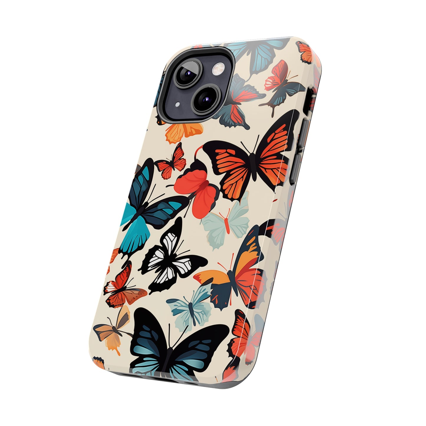 Butterflies #02, iPhone 7, 8, X, 11, 12, 13, 14, 15+ case.