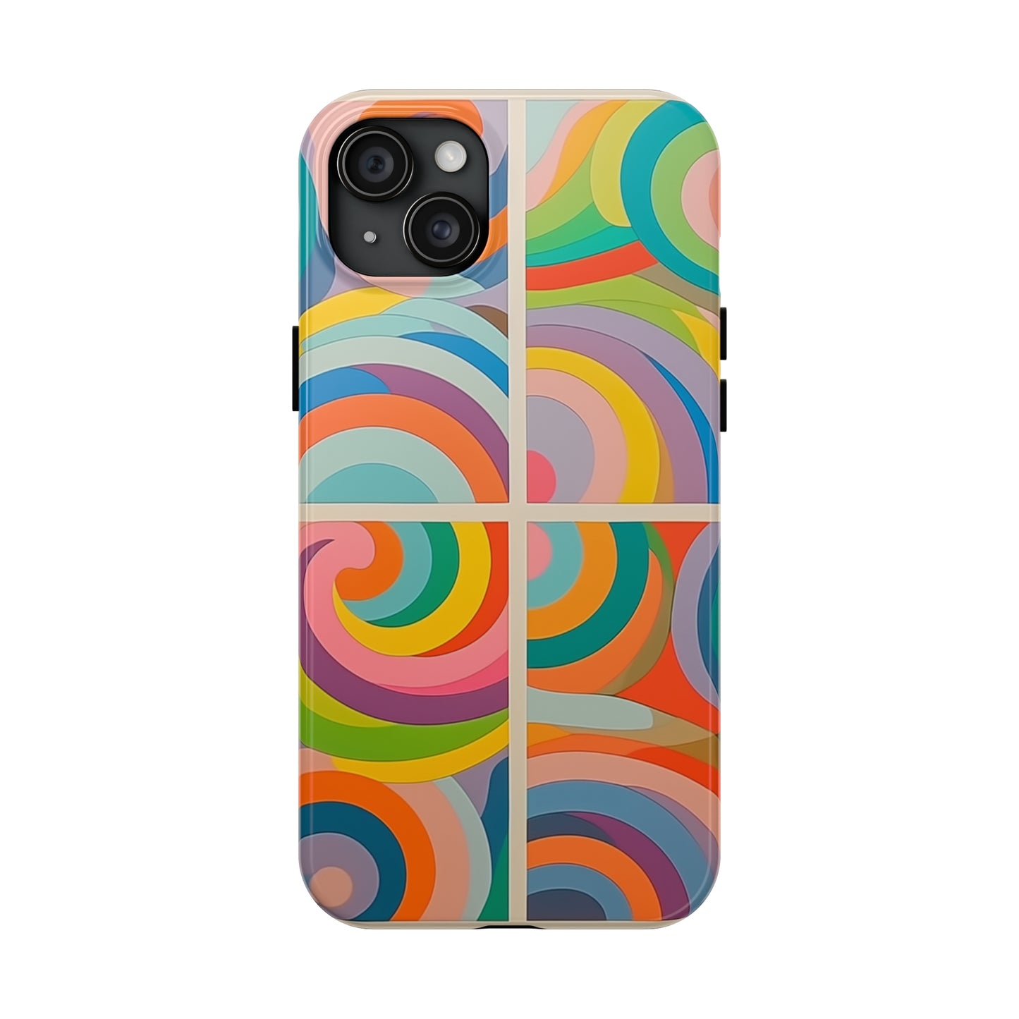 Abstract Colorful Lines #03, iPhone 7, 8, X, 11, 12, 13, 14, 15+ case.