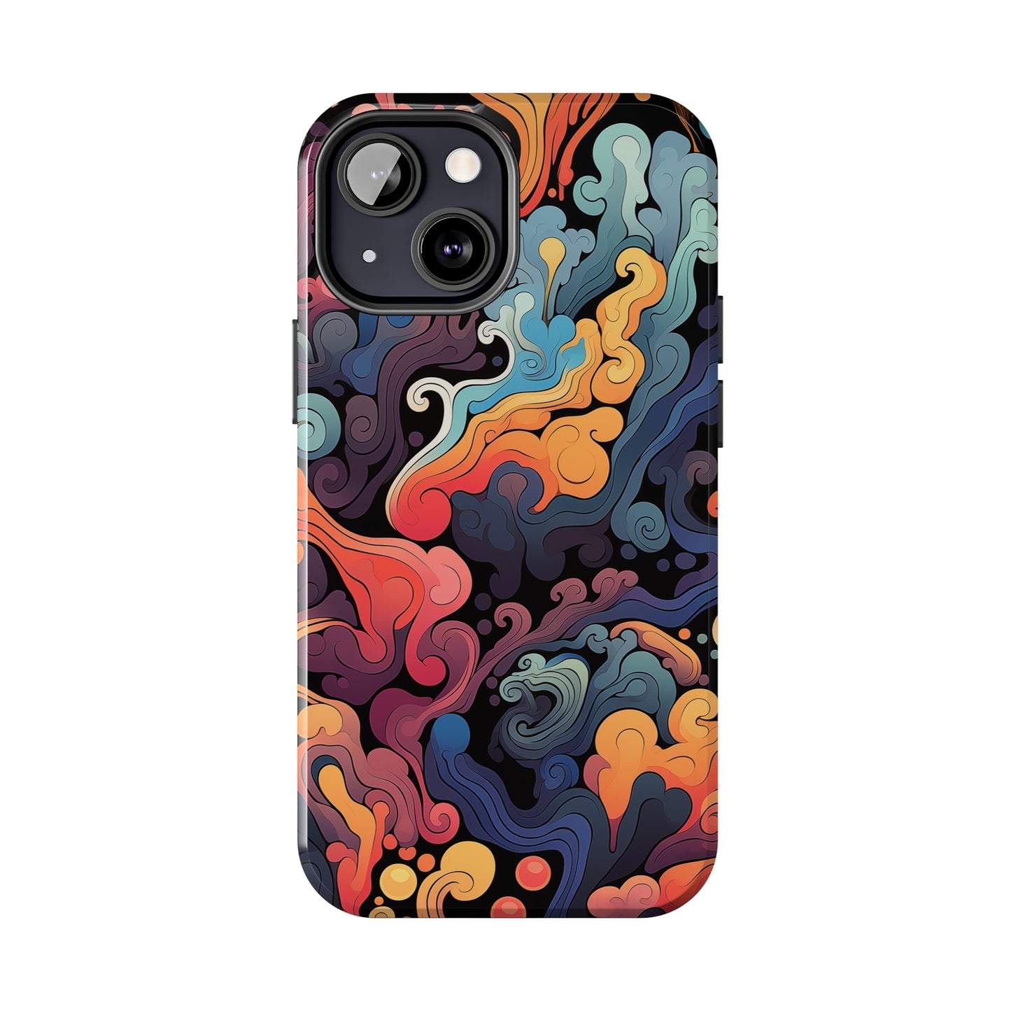 Abstract Swirls #05, iPhone 7, 8, X, 11, 12, 13, 14, 15+ case.