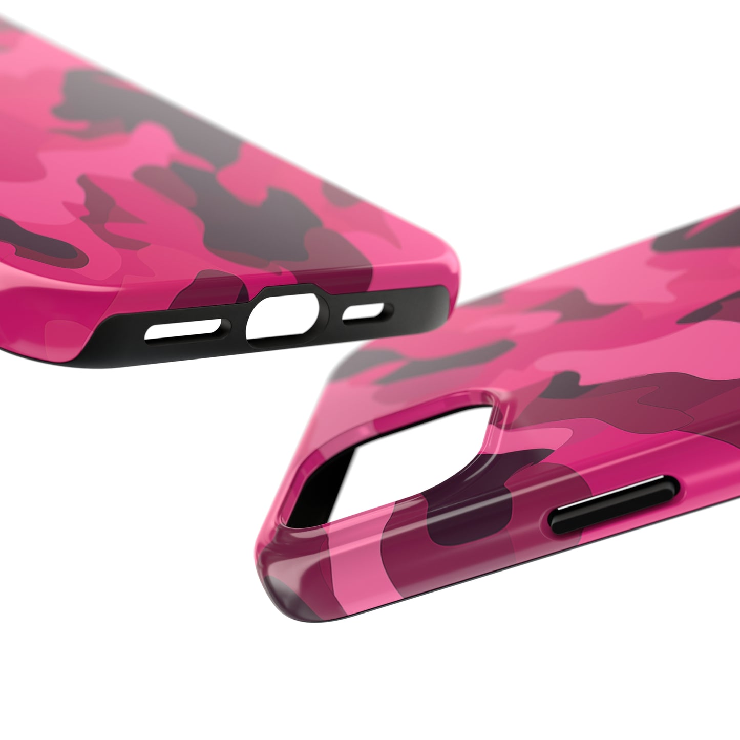 Pink Camouflage, iPhone 7, 8, X, 11, 12, 13, 14, 15+ case.