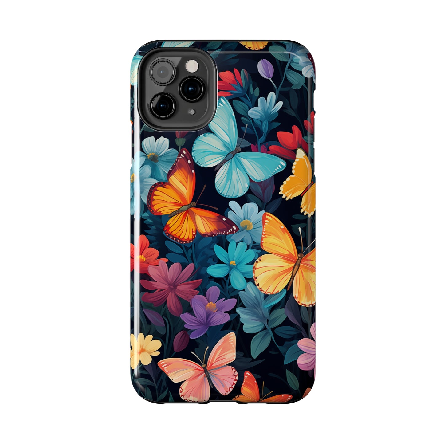 Butterflies #01, iPhone 7, 8, X, 11, 12, 13, 14, 15+ case.