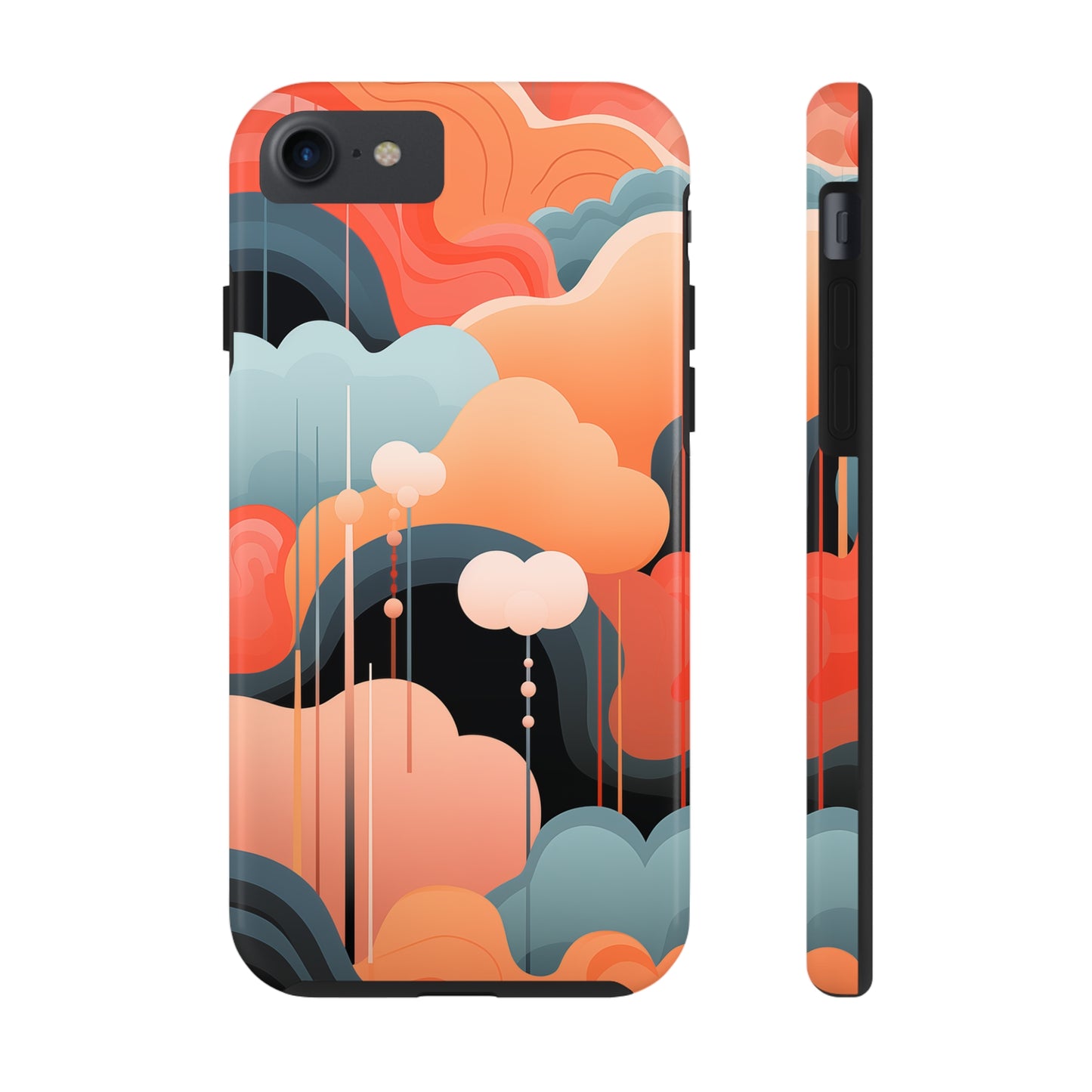 Abstract Clouds #02, iPhone 7, 8, X, 11, 12, 13, 14, 15+ case.