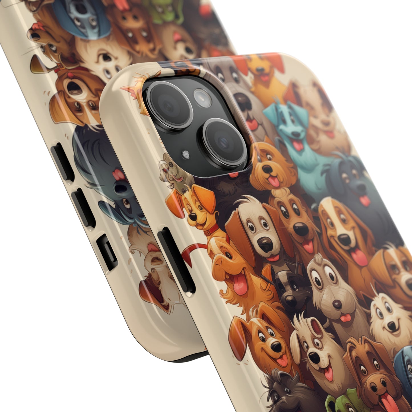 100 Dogs, iPhone 7, 8, X, 11, 12, 13, 14, 15+ case.