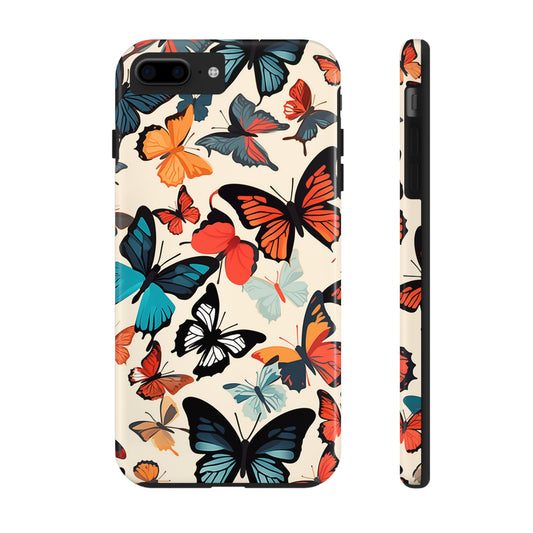 Butterflies #02, iPhone 7, 8, X, 11, 12, 13, 14, 15+ case.