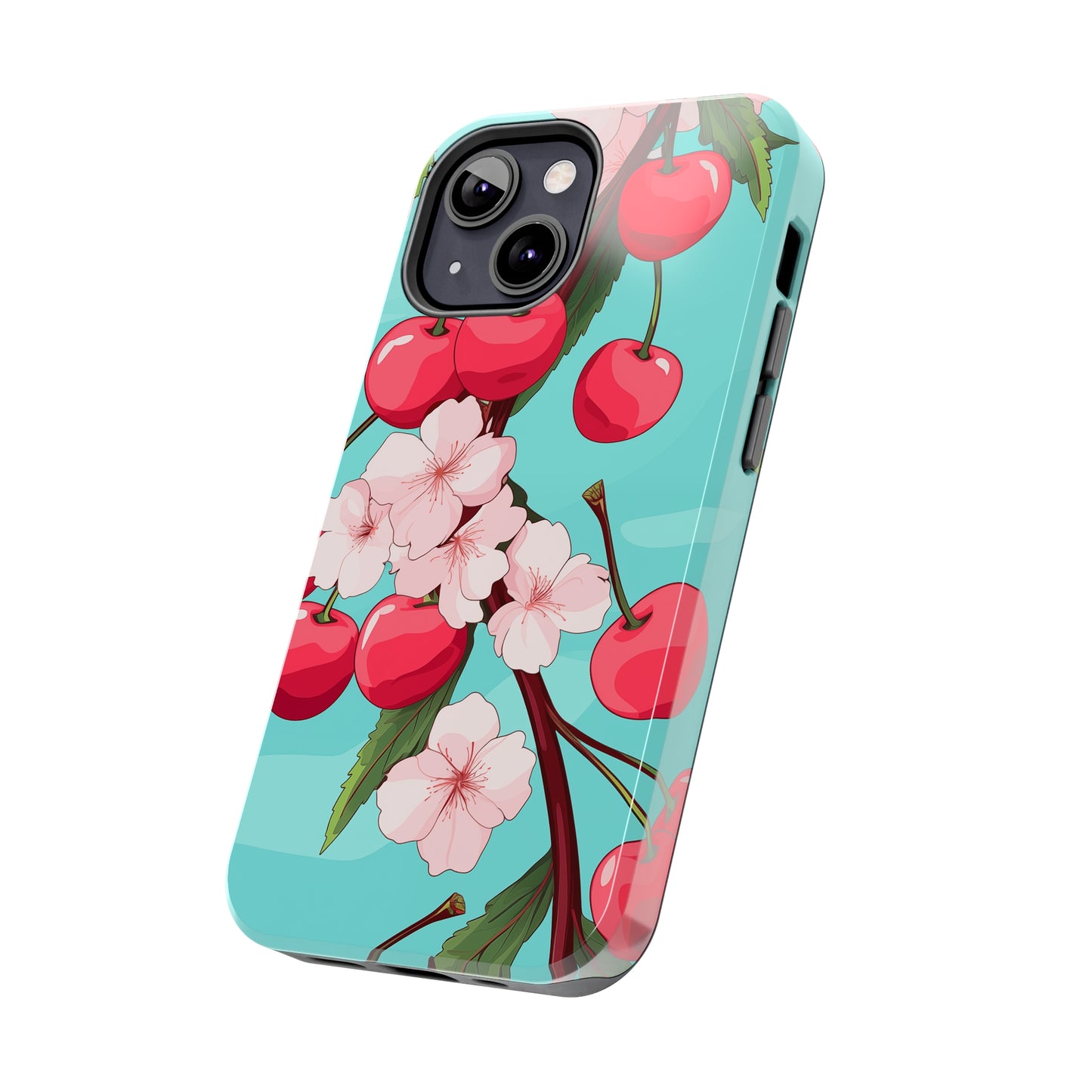 Cherries #06, iPhone 7, 8, X, 11, 12, 13, 14, 15+ case.