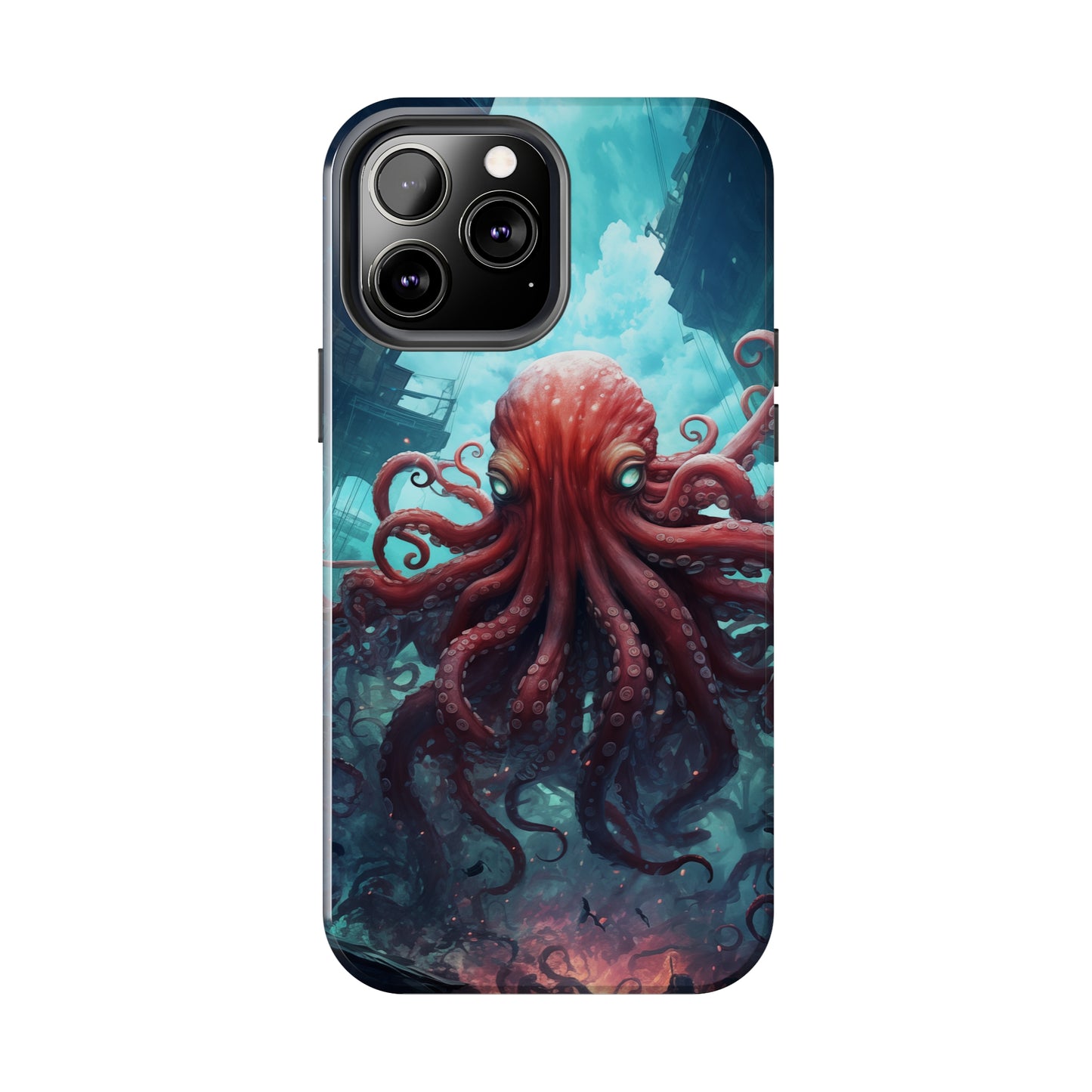 Octopus #01, iPhone 7, 8, X, 11, 12, 13, 14, 15+ case.