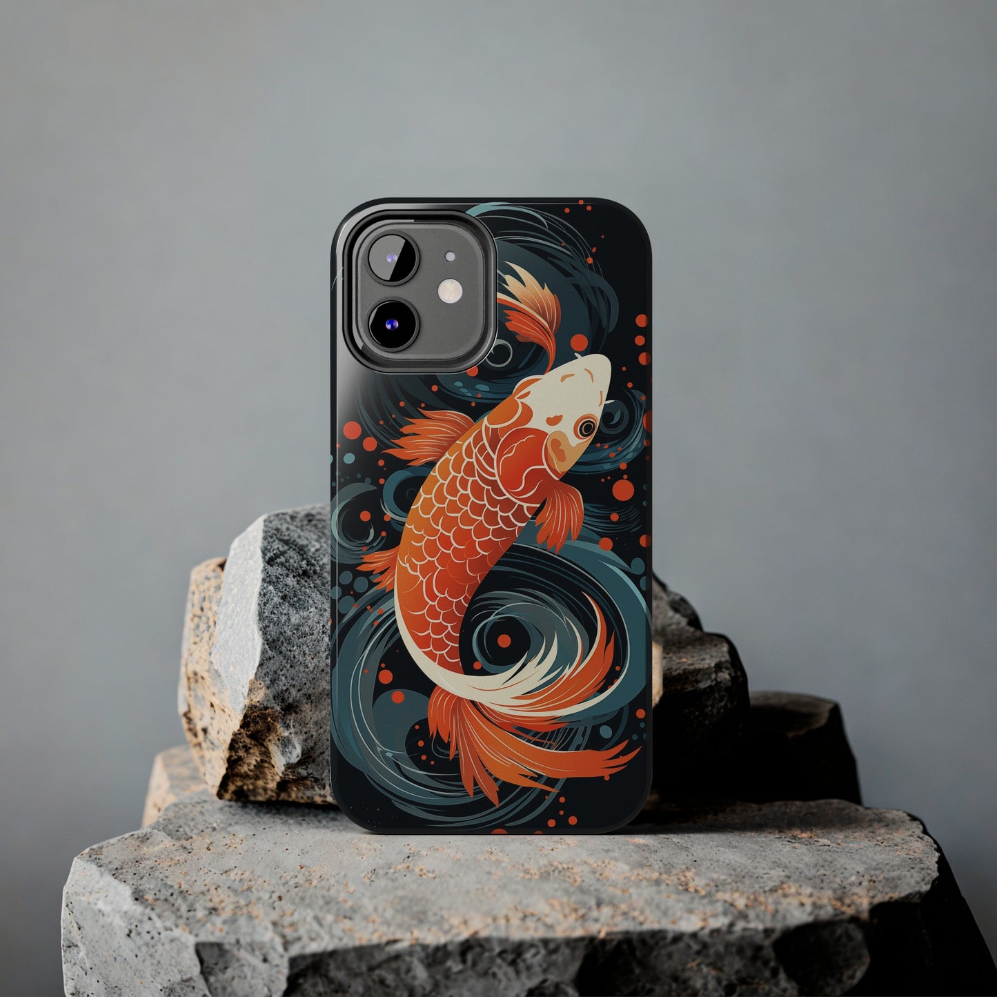 Koi fish #04, iPhone 7, 8, X, 11, 12, 13, 14, 15+ case.