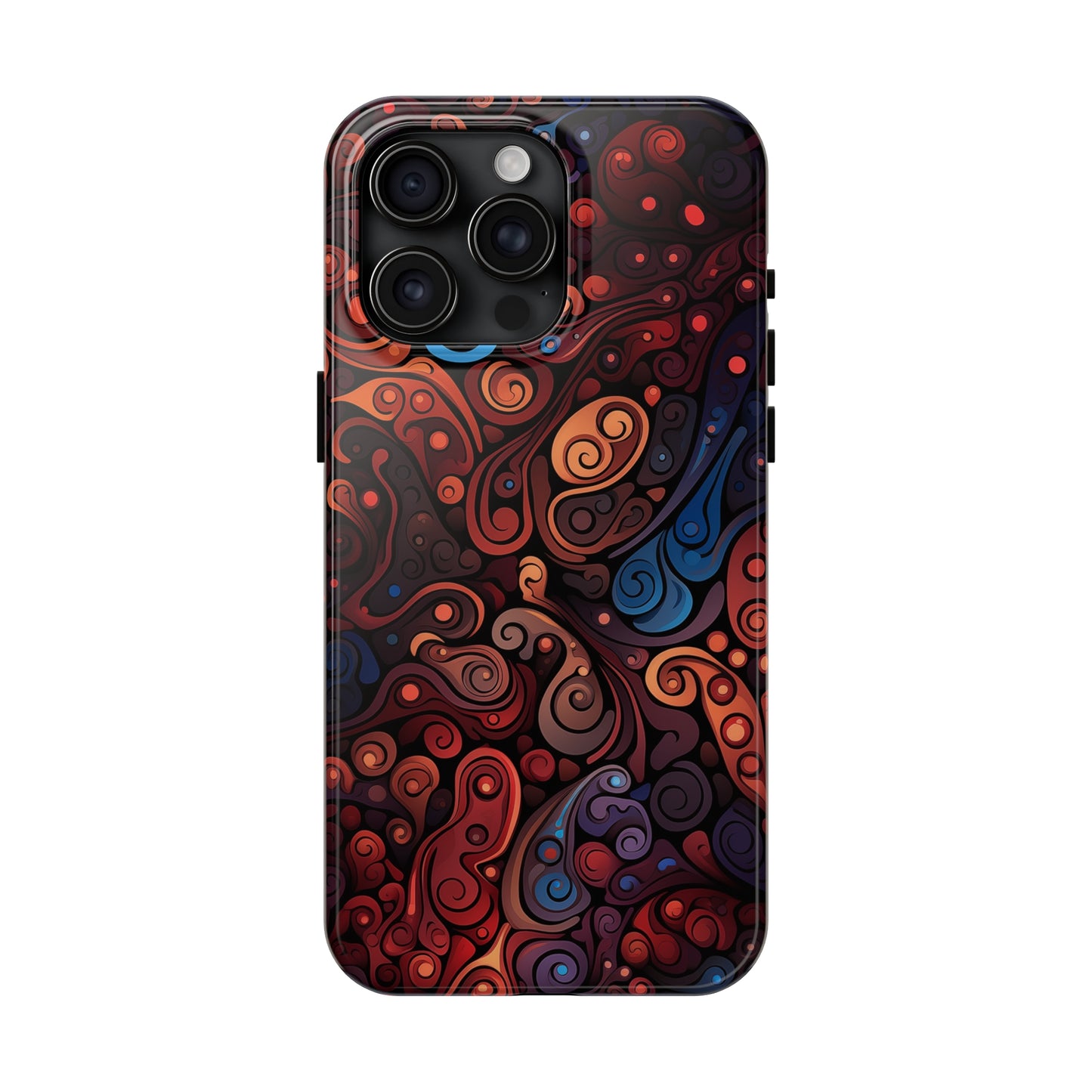 Abstract Colorful Swirls #04, iPhone 7, 8, X, 11, 12, 13, 14, 15+ case.