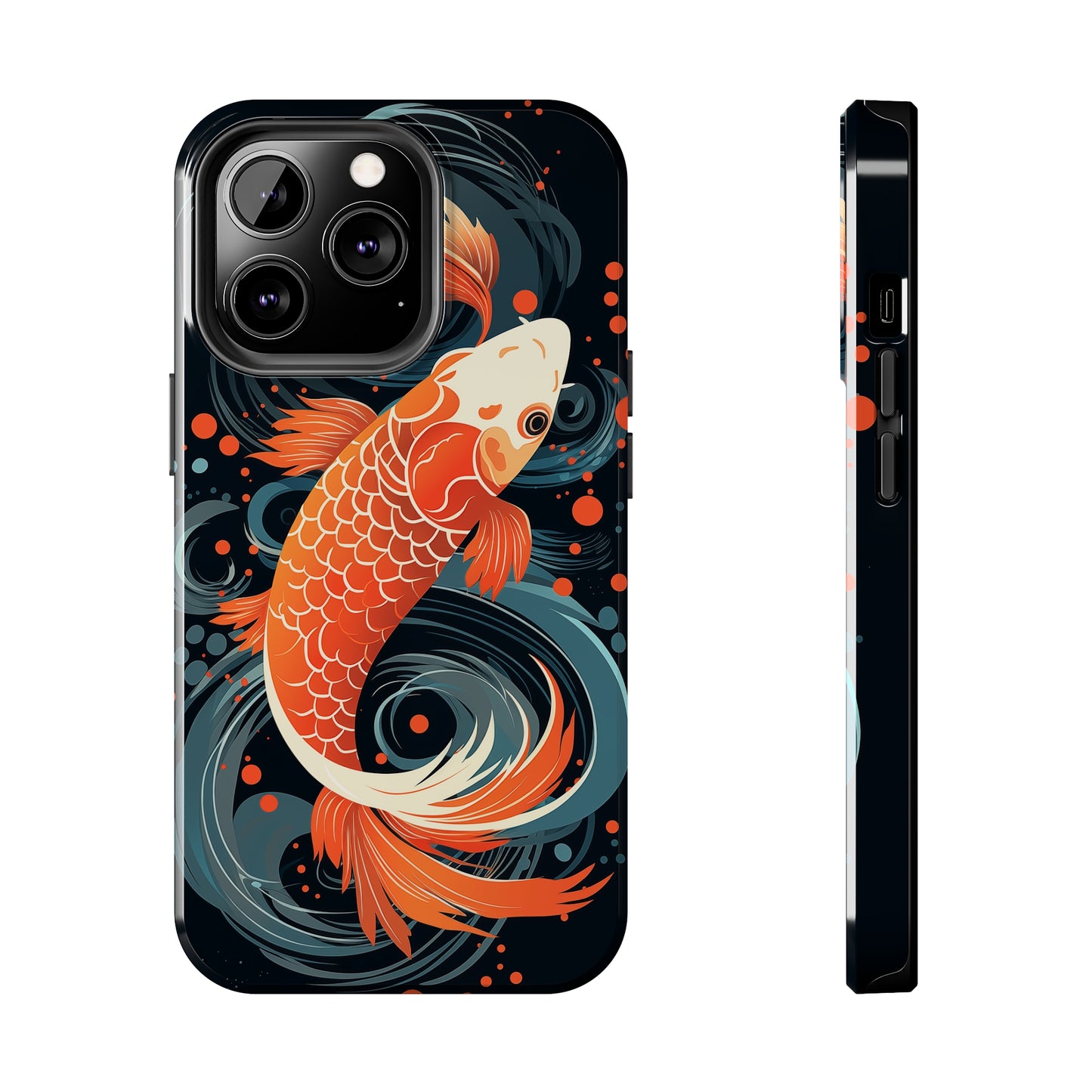 Koi fish #04, iPhone 7, 8, X, 11, 12, 13, 14, 15+ case.