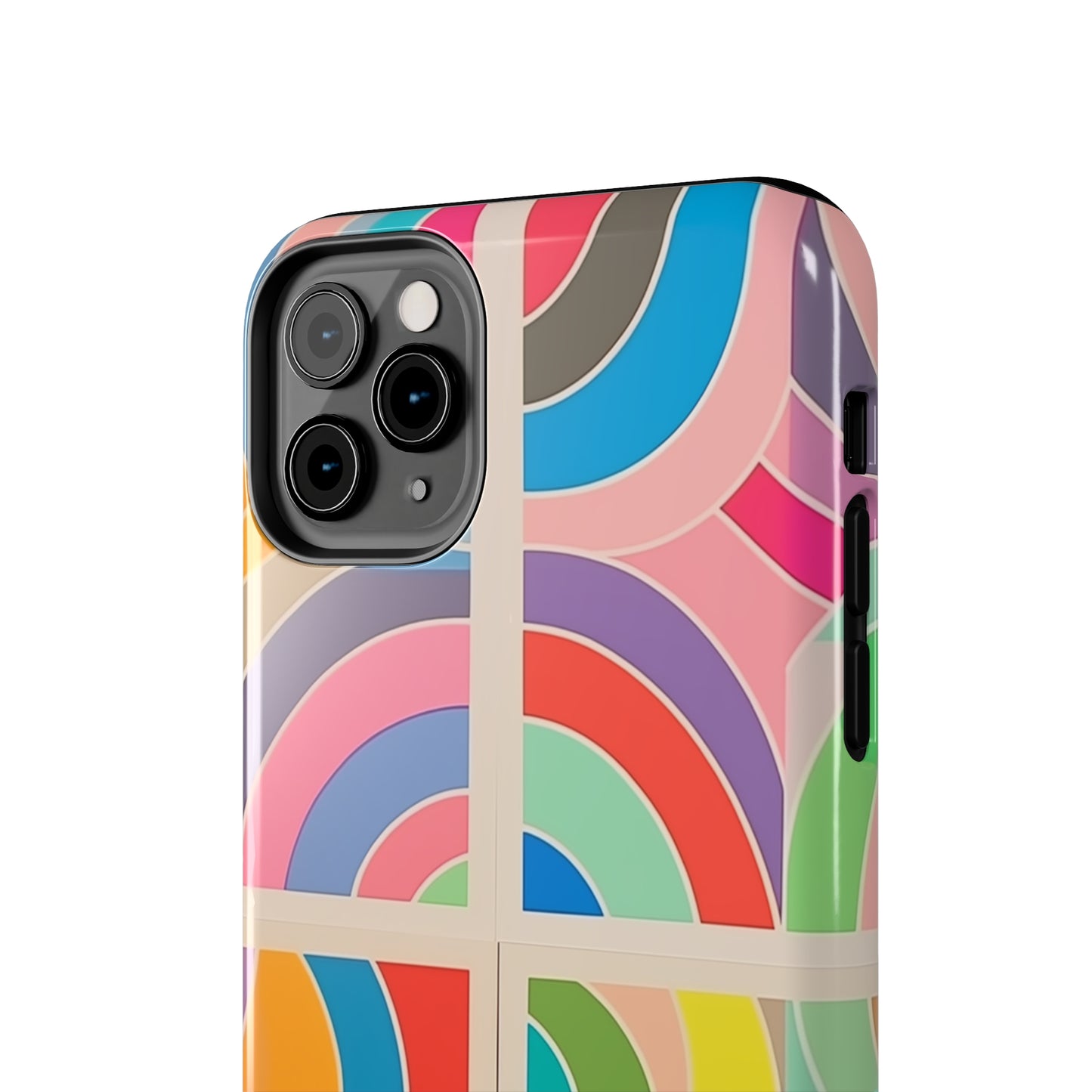 Abstract Colorful Lines, iPhone 7, 8, X, 11, 12, 13, 14, 15+ case.