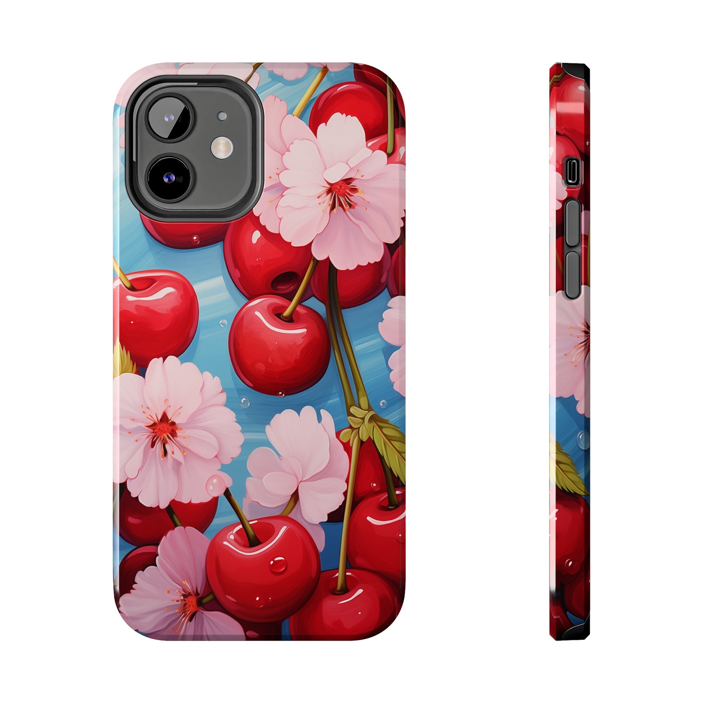 Cherries #04, iPhone 7, 8, X, 11, 12, 13, 14, 15+ case.