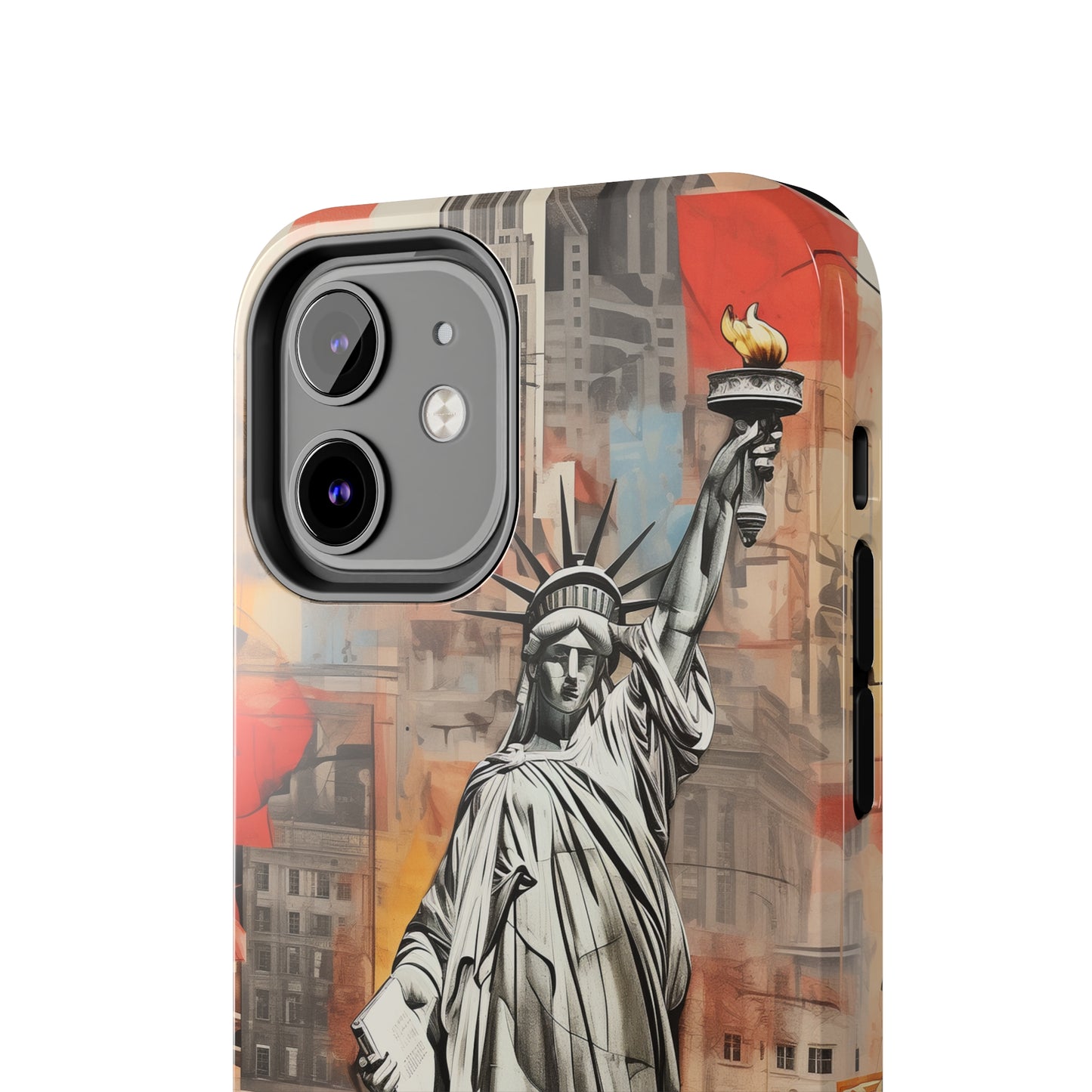 New York City, Statue of Liberty, iPhone 7, 8, X, 11, 12, 13, 14, 15+ case.