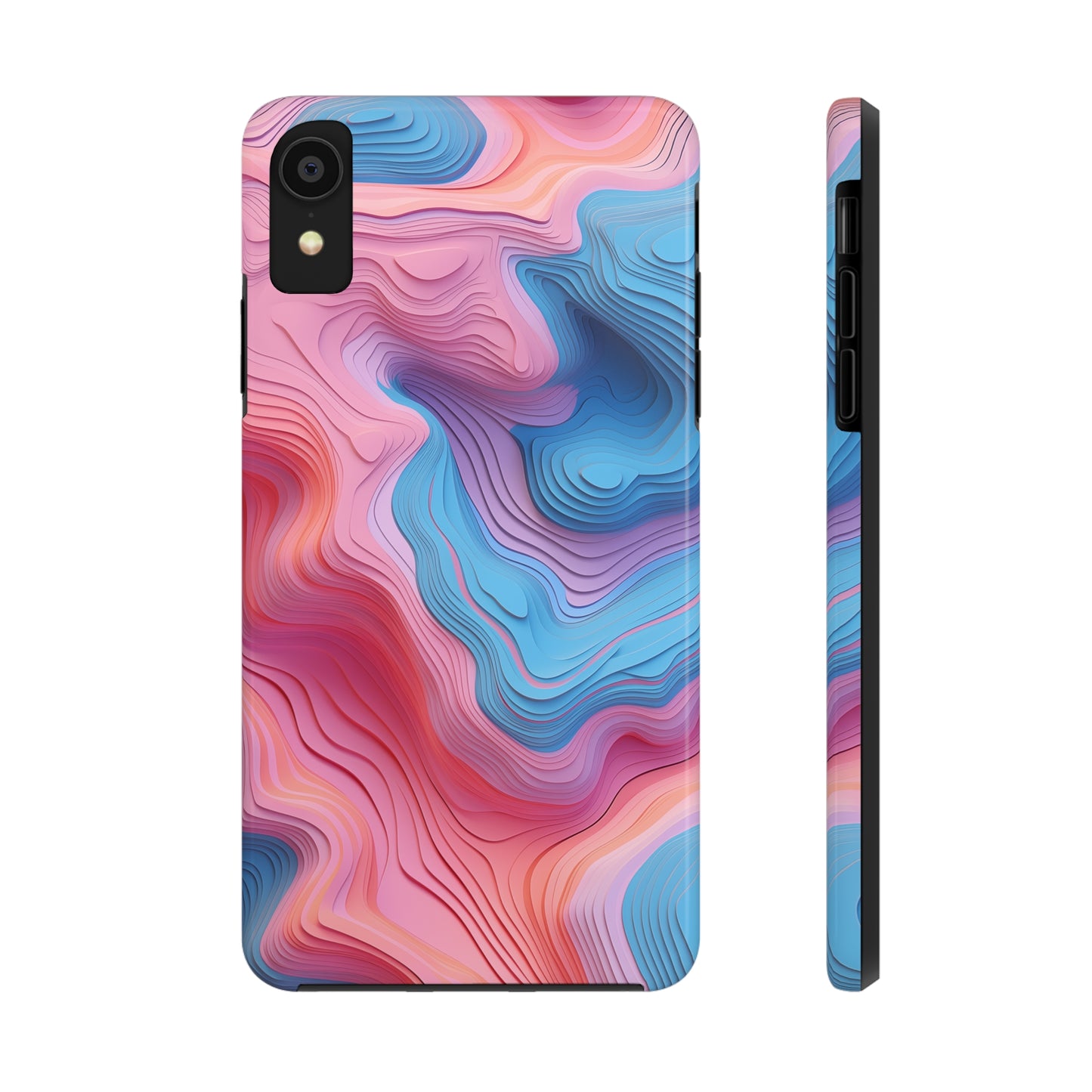 Topographical #02, iPhone 7, 8, X, 11, 12, 13, 14, 15+ case.