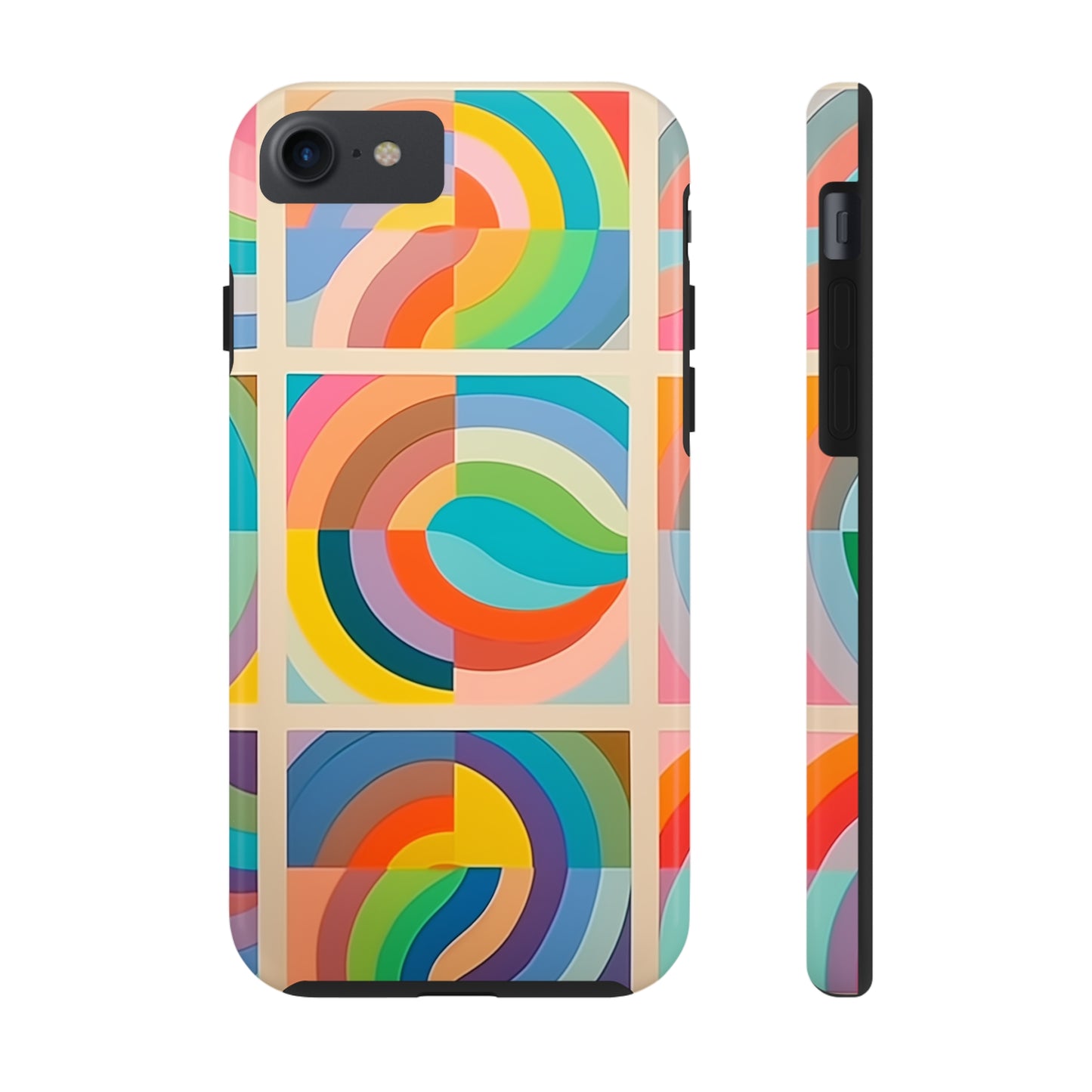 Abstract Colorful Lines #02, iPhone 7, 8, X, 11, 12, 13, 14, 15+ case.