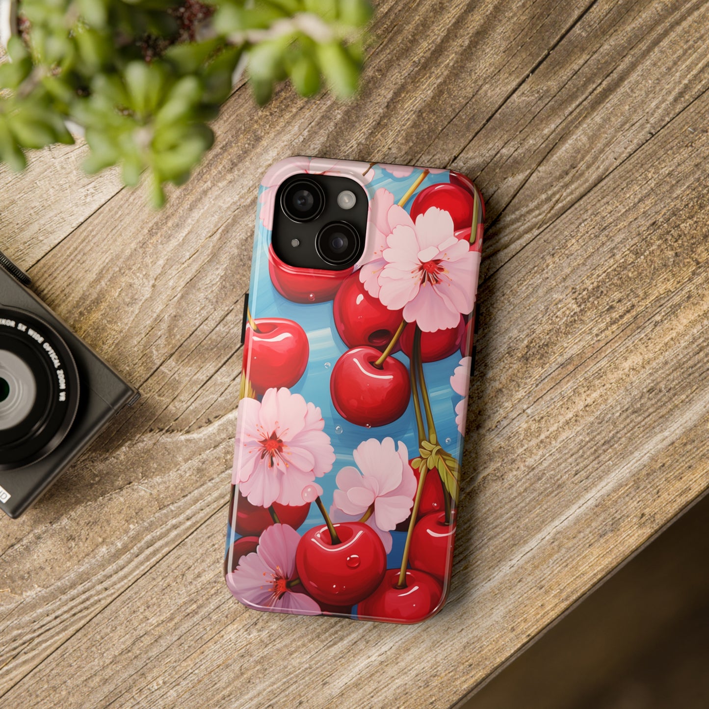 Cherries #04, iPhone 7, 8, X, 11, 12, 13, 14, 15+ case.