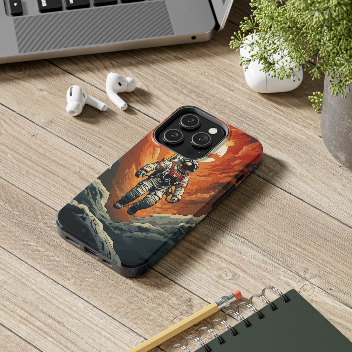 Astronaut #03, iPhone 7, 8, X, 11, 12, 13, 14, 15+ case.