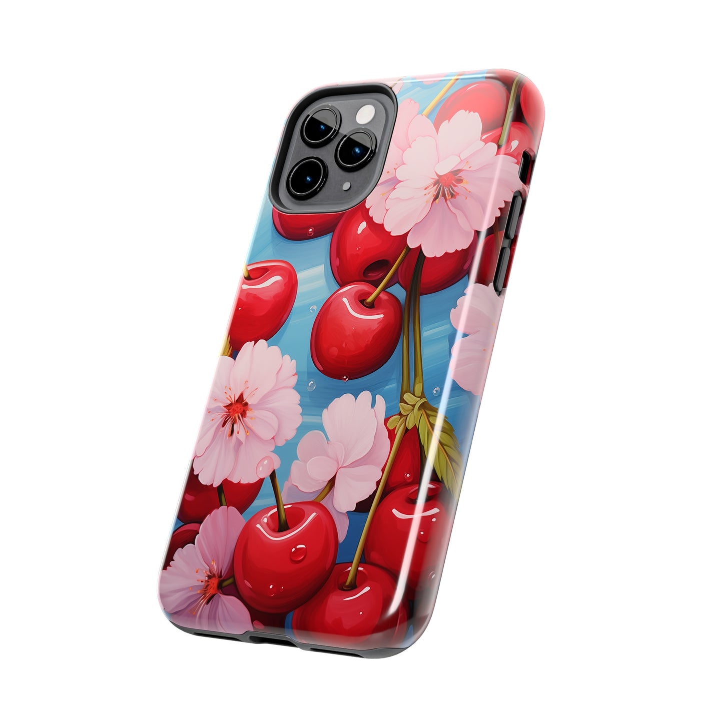 Cherries #04, iPhone 7, 8, X, 11, 12, 13, 14, 15+ case.