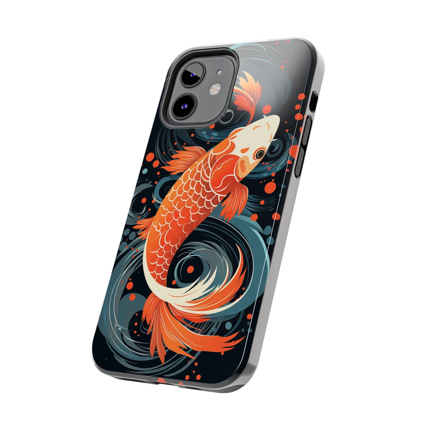 Koi fish #04, iPhone 7, 8, X, 11, 12, 13, 14, 15+ case.