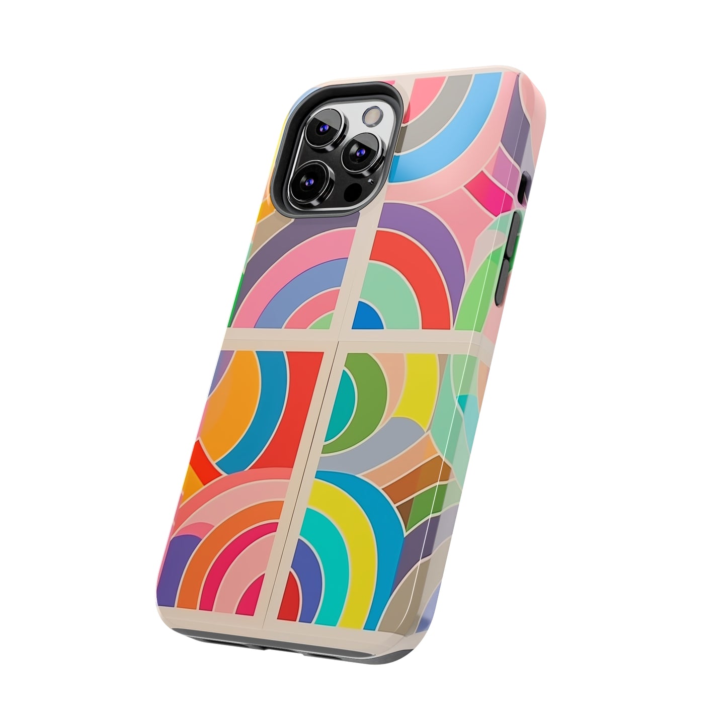 Abstract Colorful Lines, iPhone 7, 8, X, 11, 12, 13, 14, 15+ case.