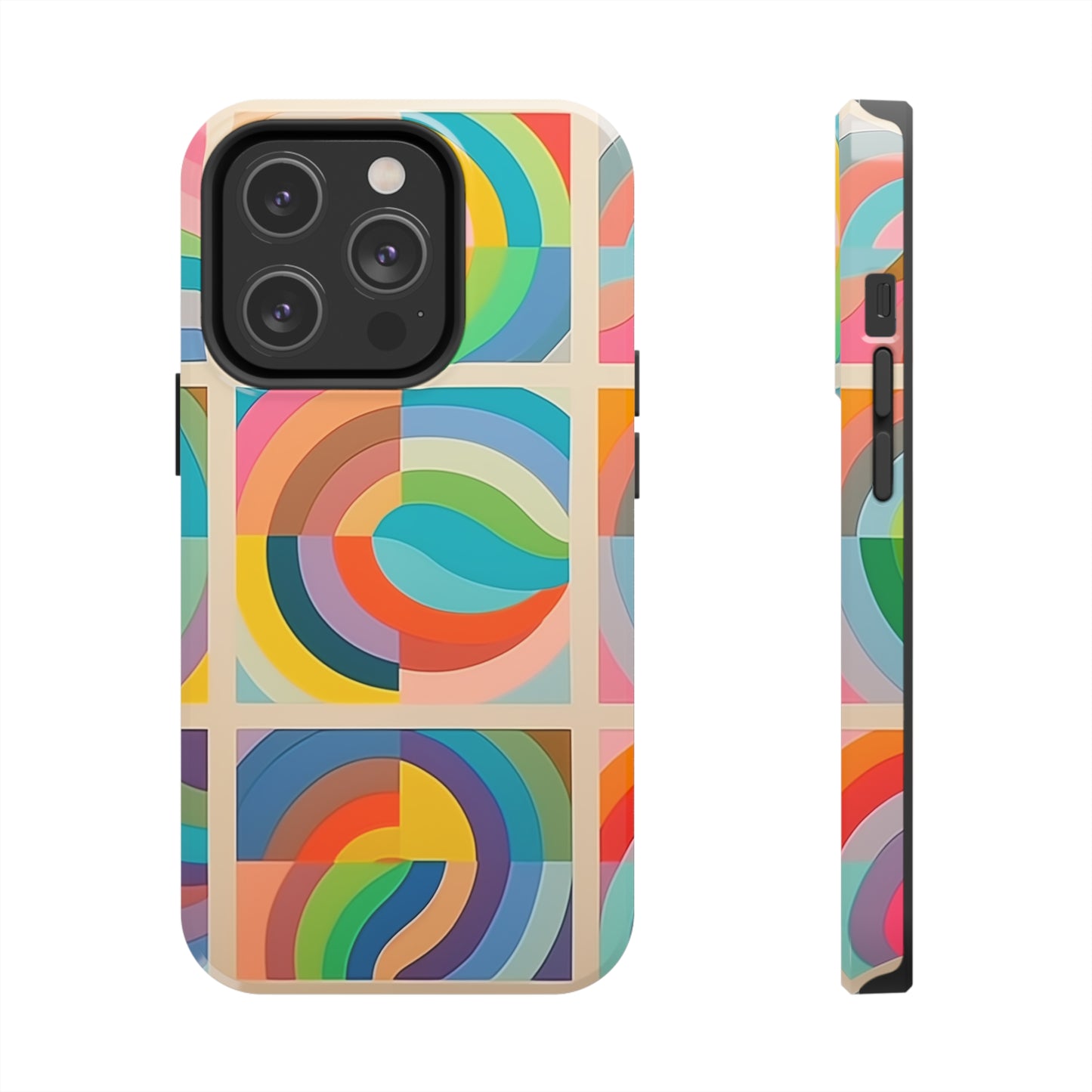 Abstract Colorful Lines #02, iPhone 7, 8, X, 11, 12, 13, 14, 15+ case.