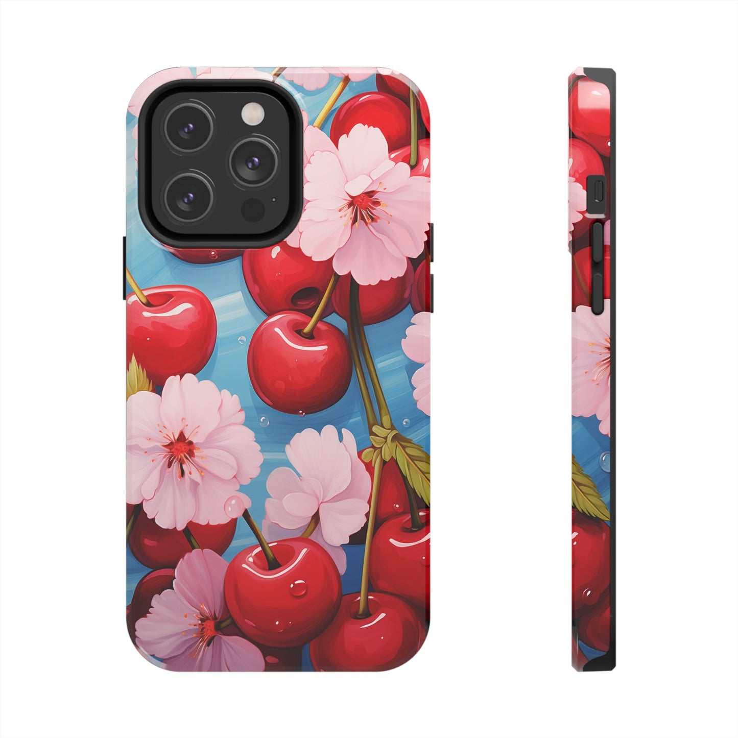 Cherries #04, iPhone 7, 8, X, 11, 12, 13, 14, 15+ case.