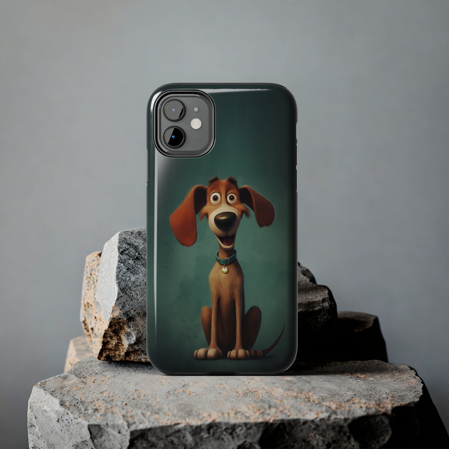 Hux, Cartoon Dog, iPhone 7, 8, X, 11, 12, 13, 14, 15+ case.