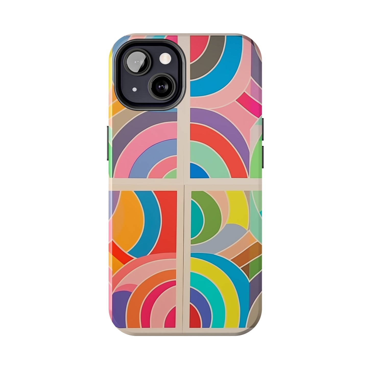 Abstract Colorful Lines, iPhone 7, 8, X, 11, 12, 13, 14, 15+ case.