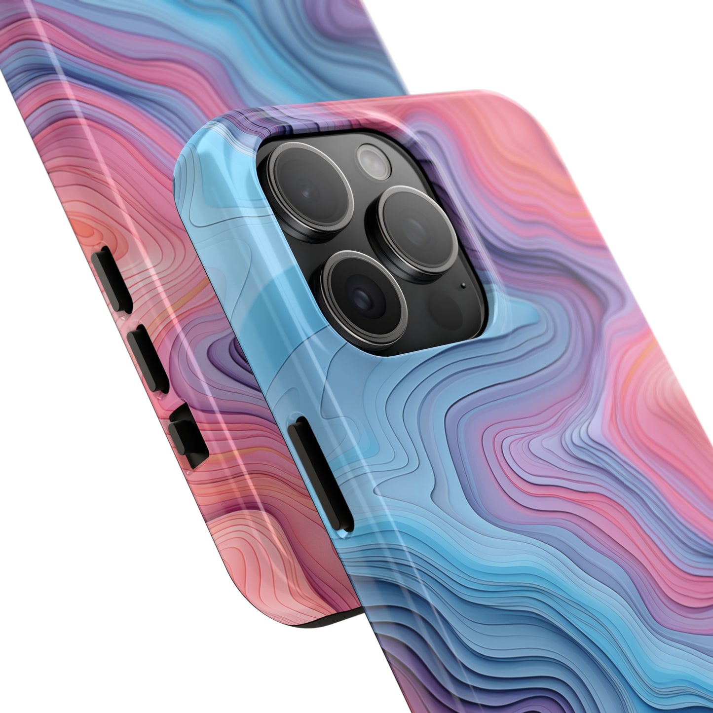 Topographical, iPhone 7, 8, X, 11, 12, 13, 14, 15+ case.