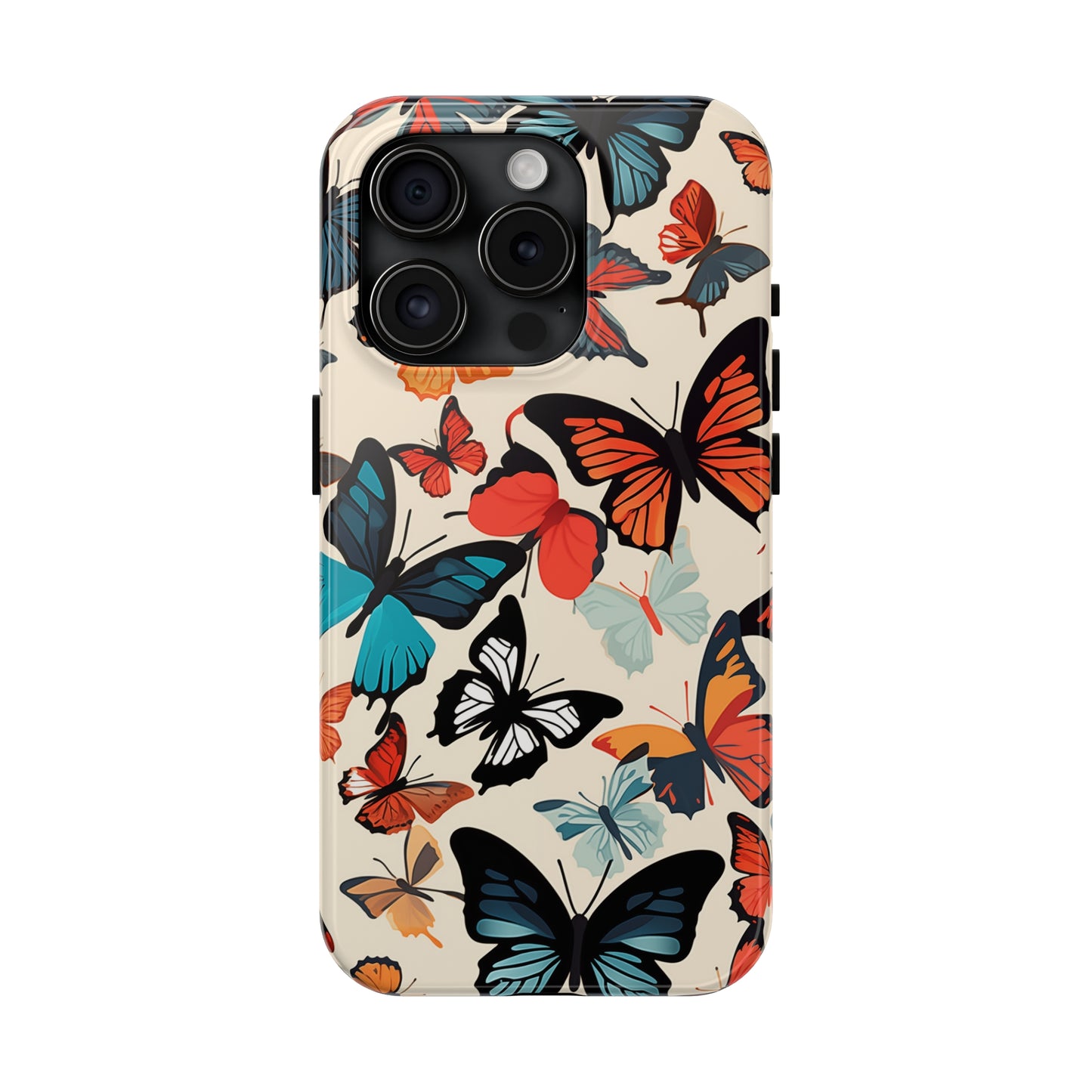 Butterflies #02, iPhone 7, 8, X, 11, 12, 13, 14, 15+ case.