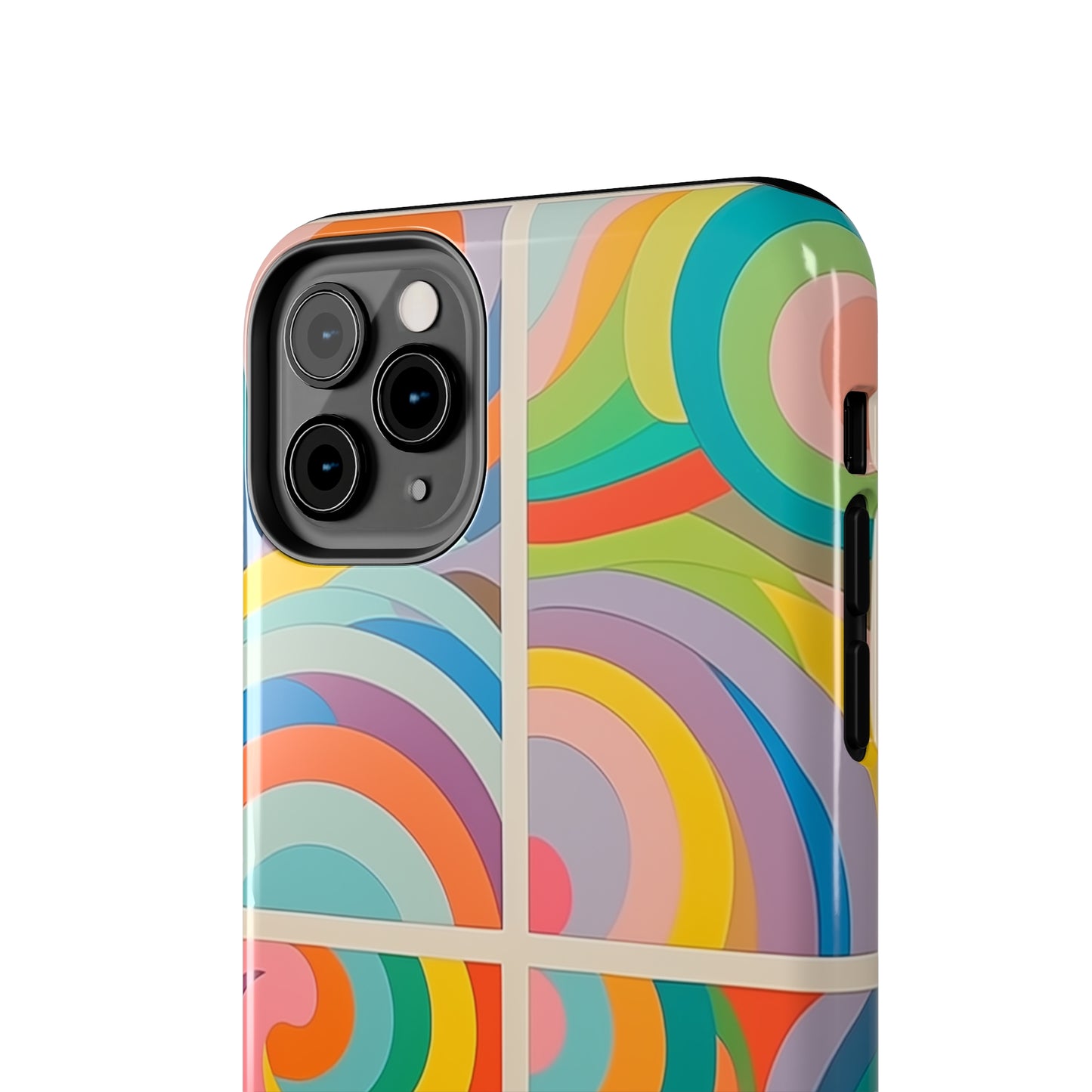 Abstract Colorful Lines #03, iPhone 7, 8, X, 11, 12, 13, 14, 15+ case.