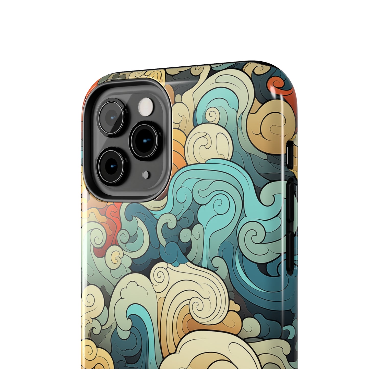 Abstract Swirls #03, iPhone 7, 8, X, 11, 12, 13, 14, 15+ case.