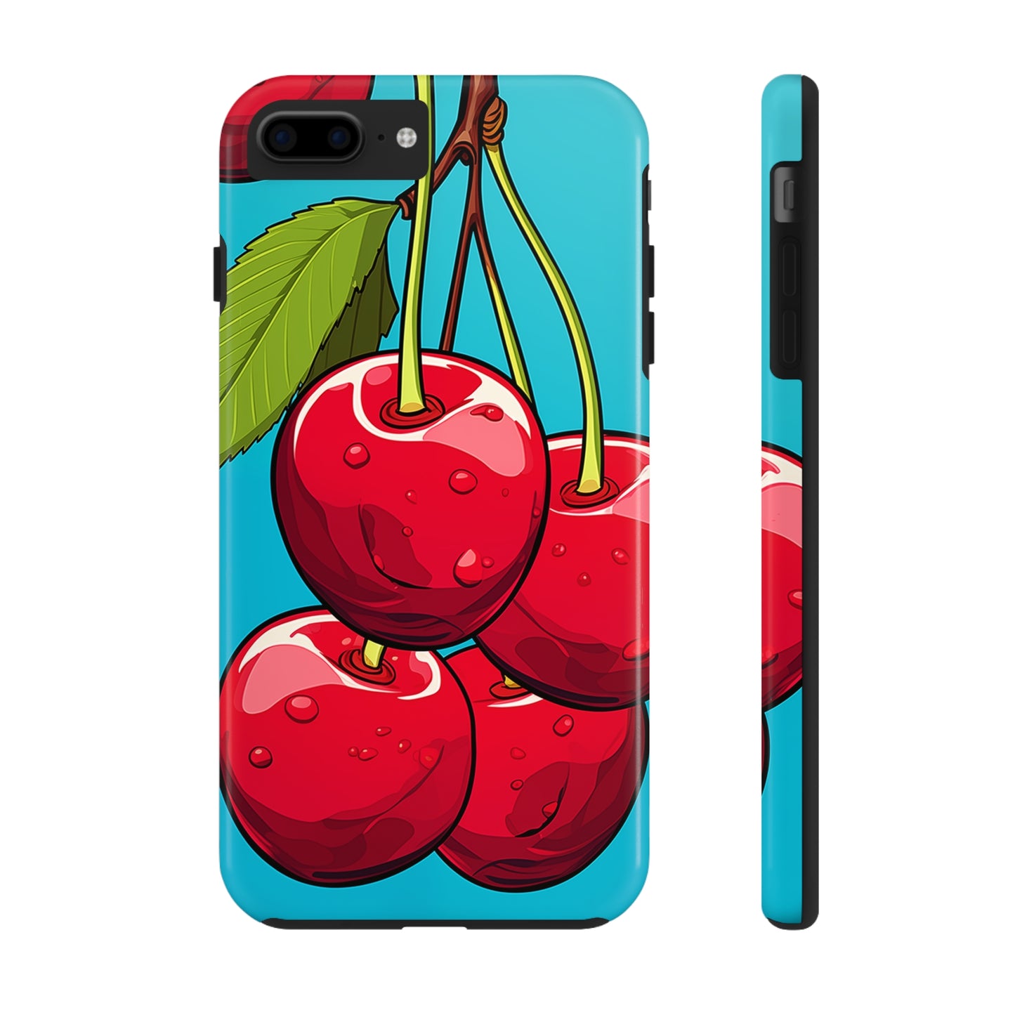 Cherries #09, iPhone 7, 8, X, 11, 12, 13, 14, 15+ case.