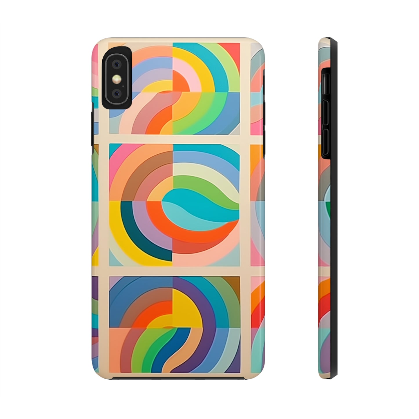 Abstract Colorful Lines #02, iPhone 7, 8, X, 11, 12, 13, 14, 15+ case.