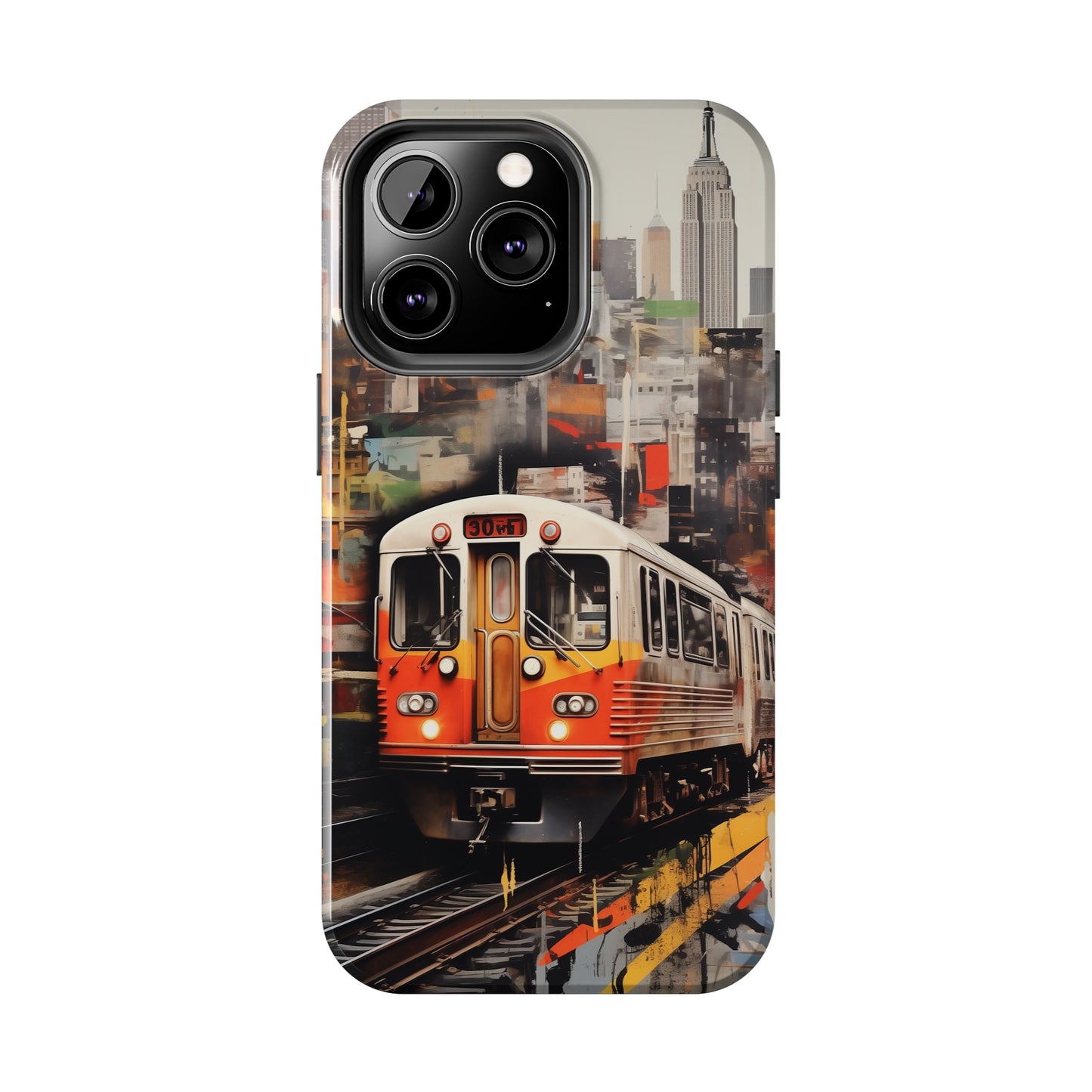 New York City, subway, iPhone 7, 8, X, 11, 12, 13, 14, 15+ case.