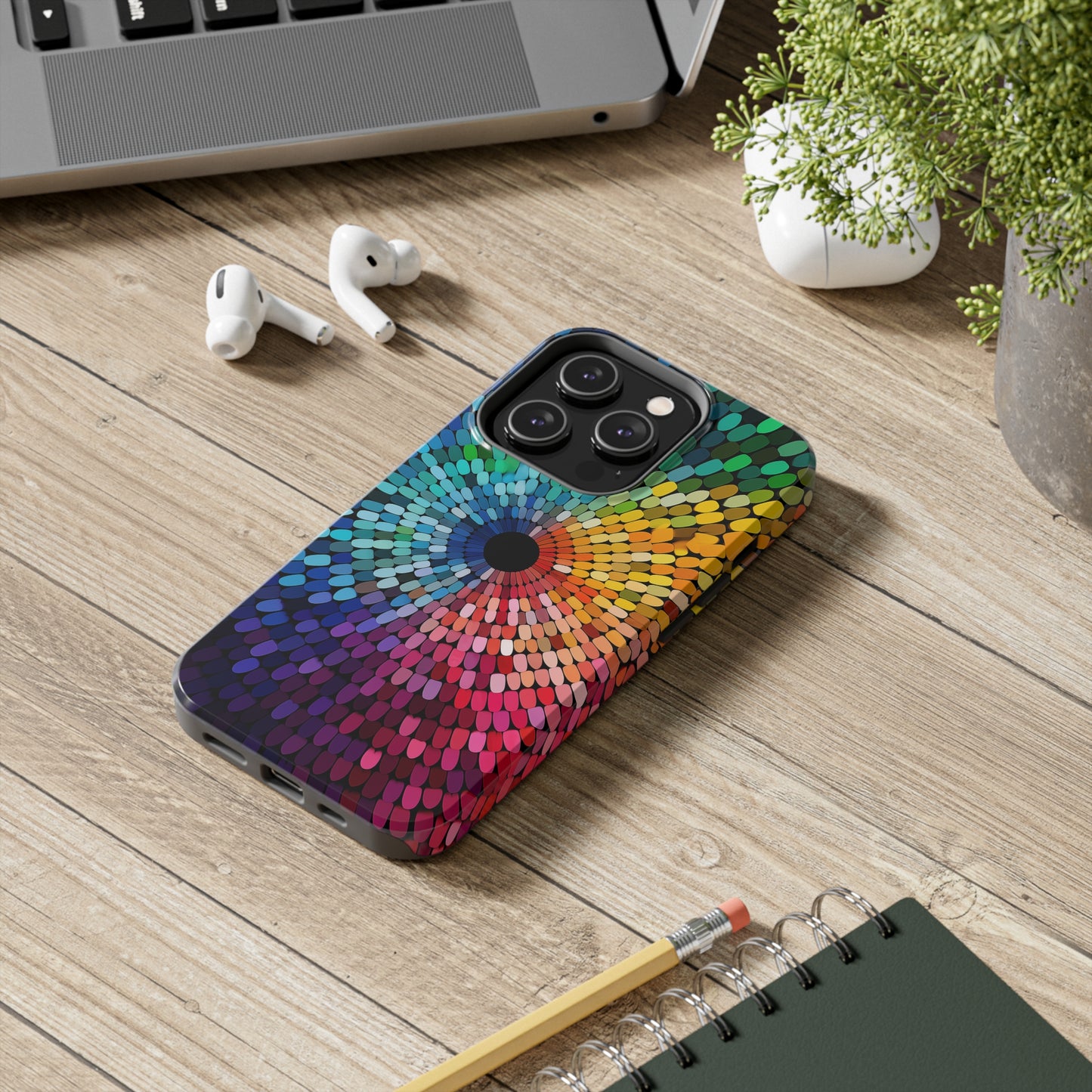 Rainbow Effect #02, iPhone 7, 8, X, 11, 12, 13, 14, 15+ case.