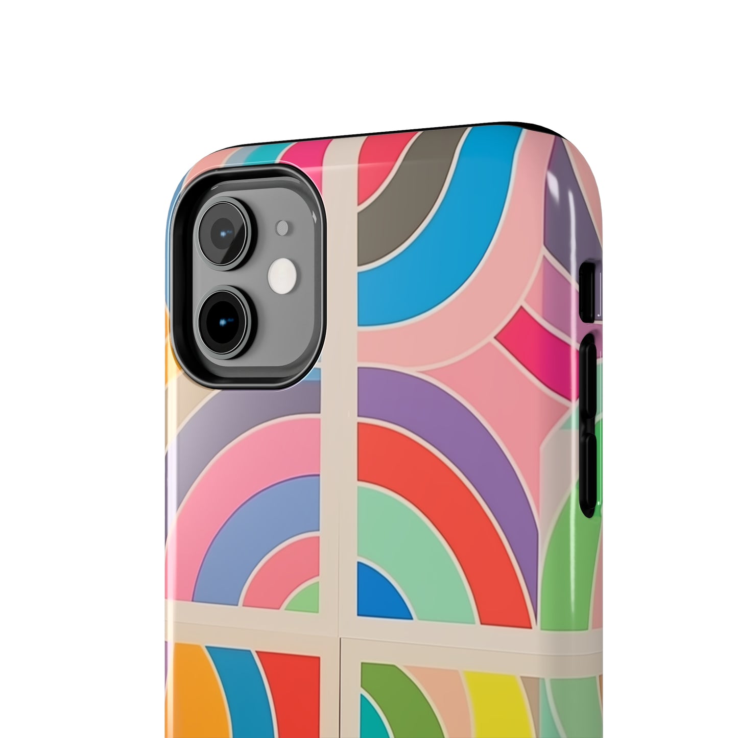 Abstract Colorful Lines, iPhone 7, 8, X, 11, 12, 13, 14, 15+ case.