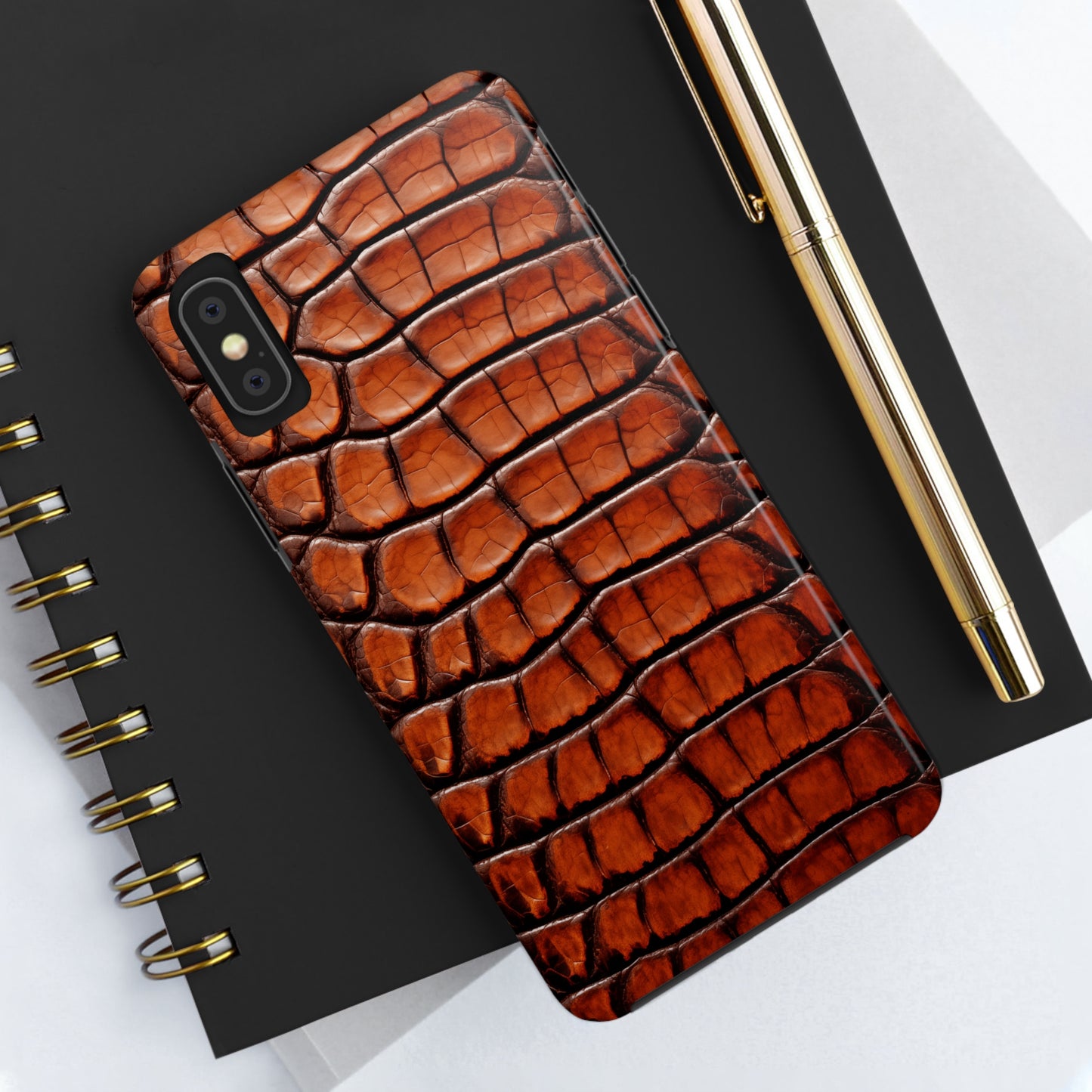 Alligator skin #04, iPhone 7, 8, X, 11, 12, 13, 14, 15+ case.