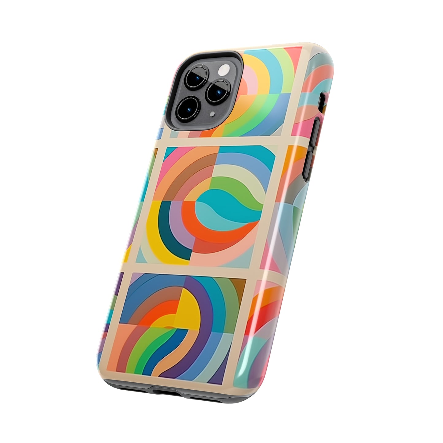 Abstract Colorful Lines #02, iPhone 7, 8, X, 11, 12, 13, 14, 15+ case.