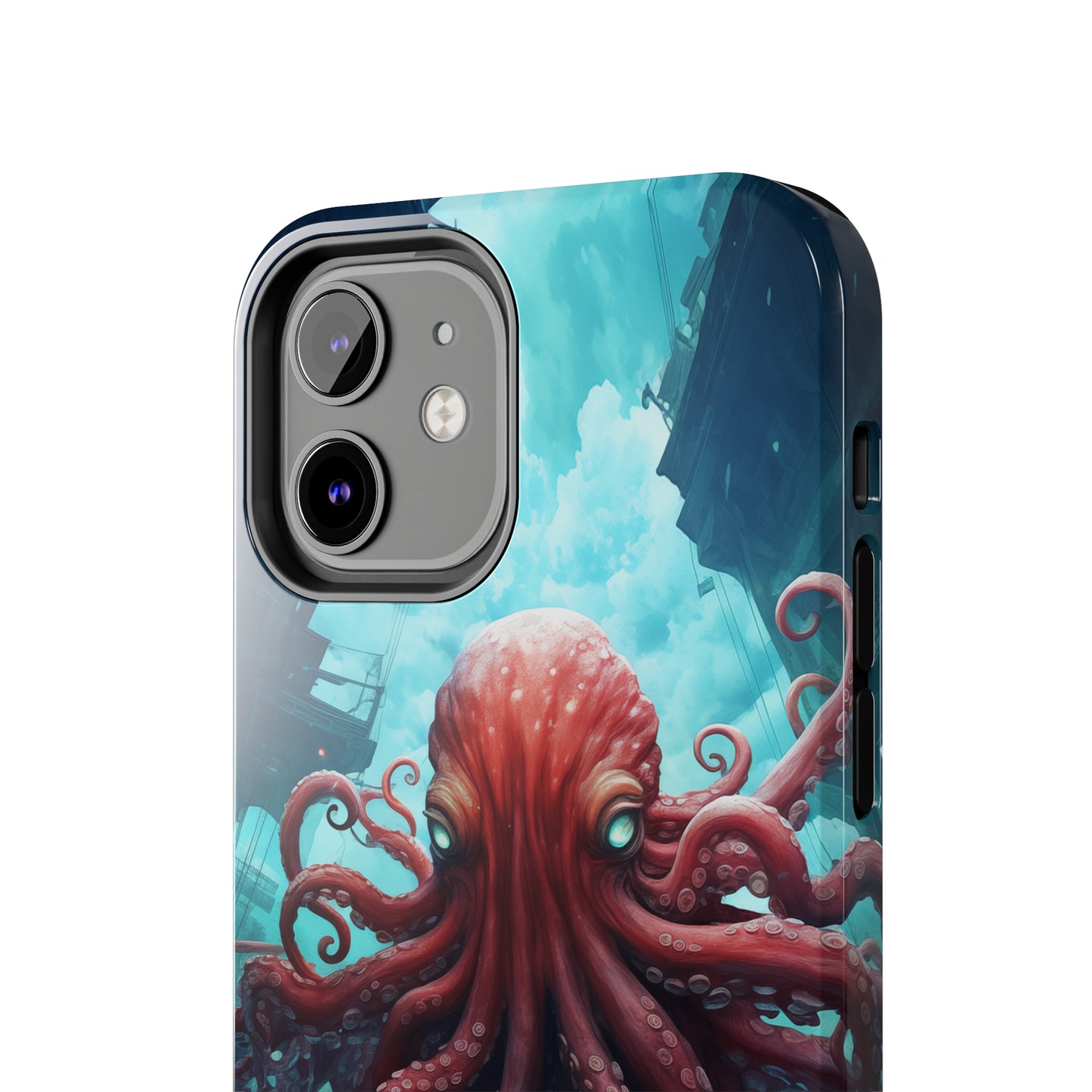 Octopus #01, iPhone 7, 8, X, 11, 12, 13, 14, 15+ case.