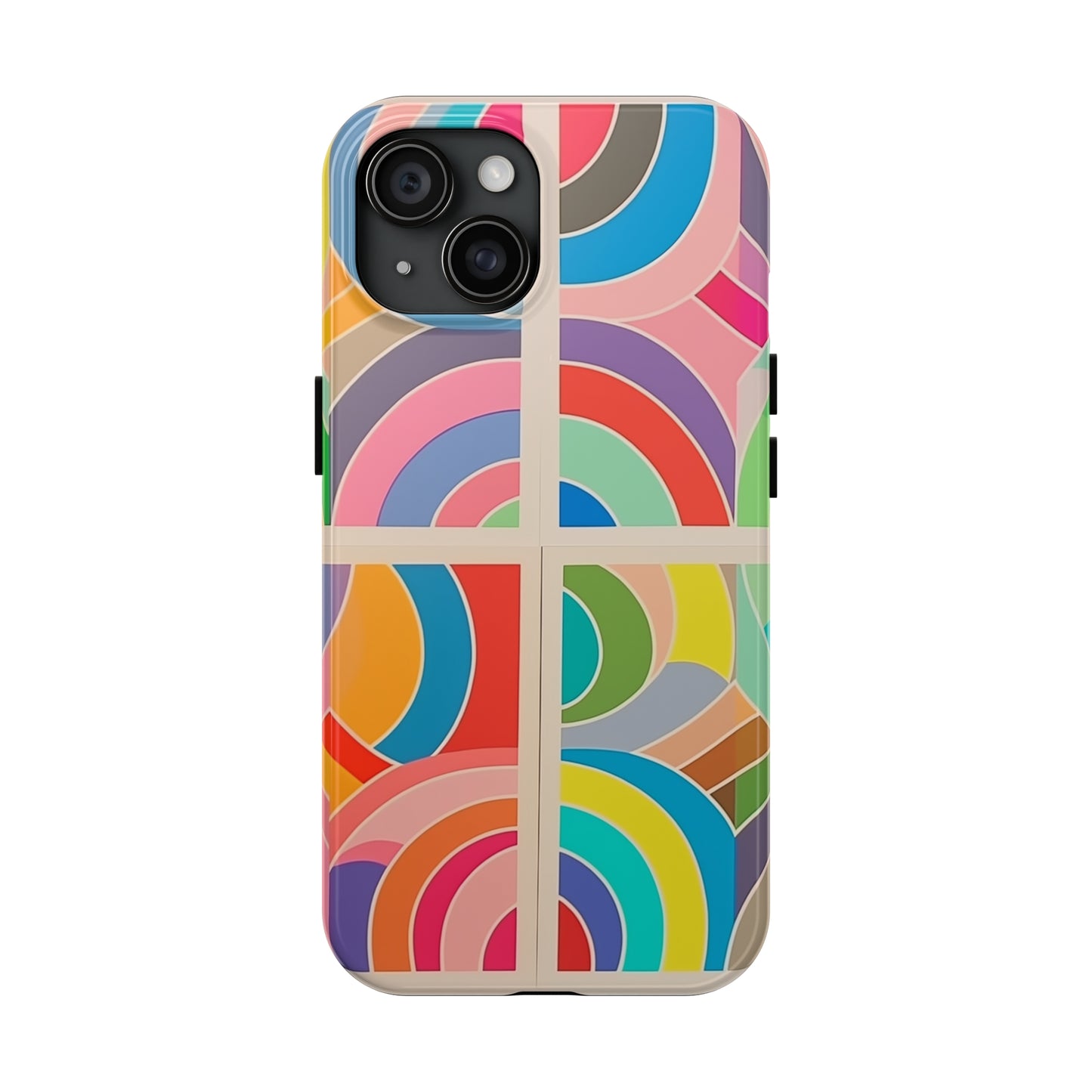 Abstract Colorful Lines, iPhone 7, 8, X, 11, 12, 13, 14, 15+ case.