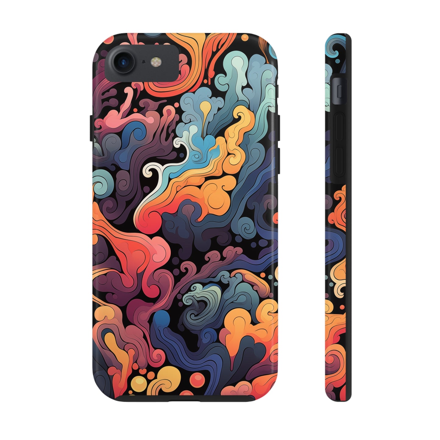 Abstract Swirls #05, iPhone 7, 8, X, 11, 12, 13, 14, 15+ case.